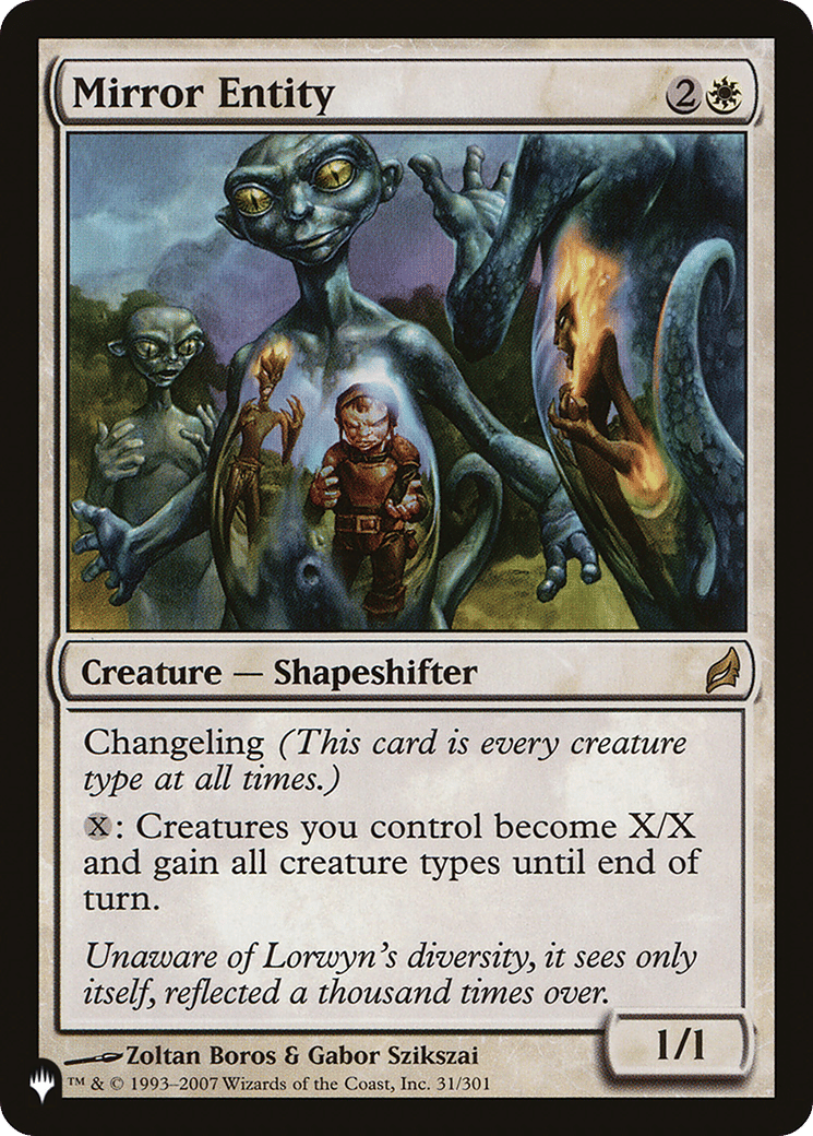 Mirror Entity — The List — Magic: The Gathering