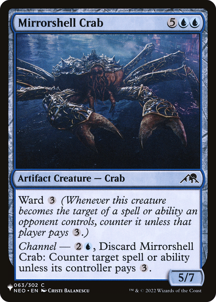 Mirrorshell Crab — The List — Magic: The Gathering
