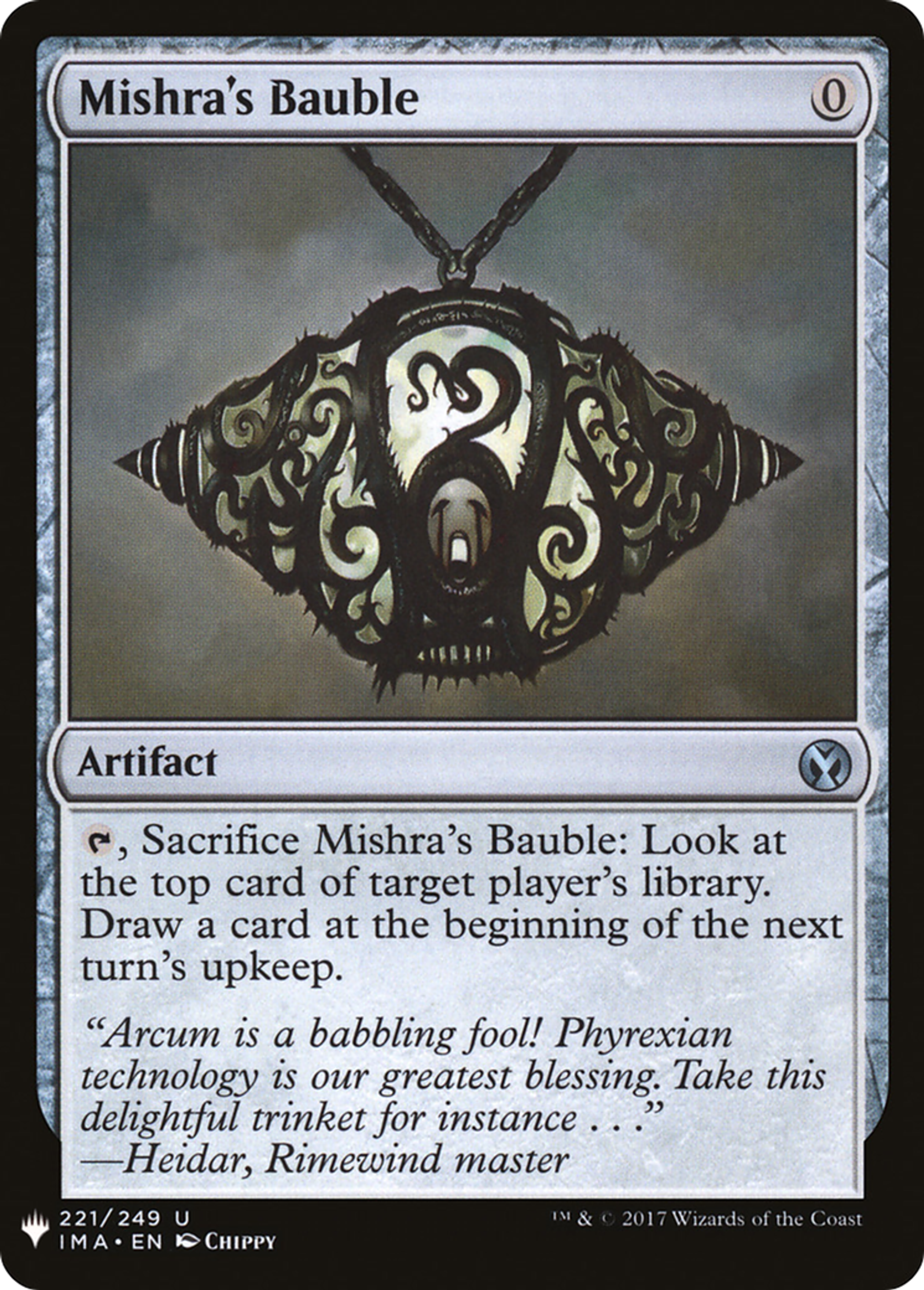 Mishra's Bauble — The List — Magic: The Gathering