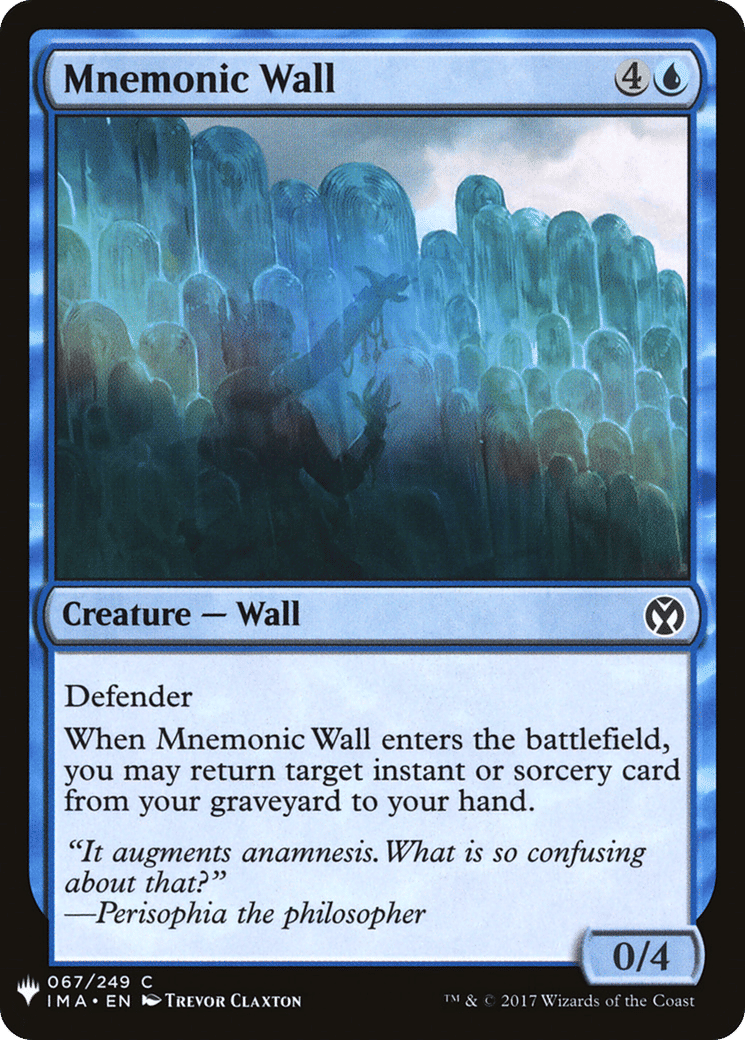 Mnemonic Wall — The List — Magic: The Gathering