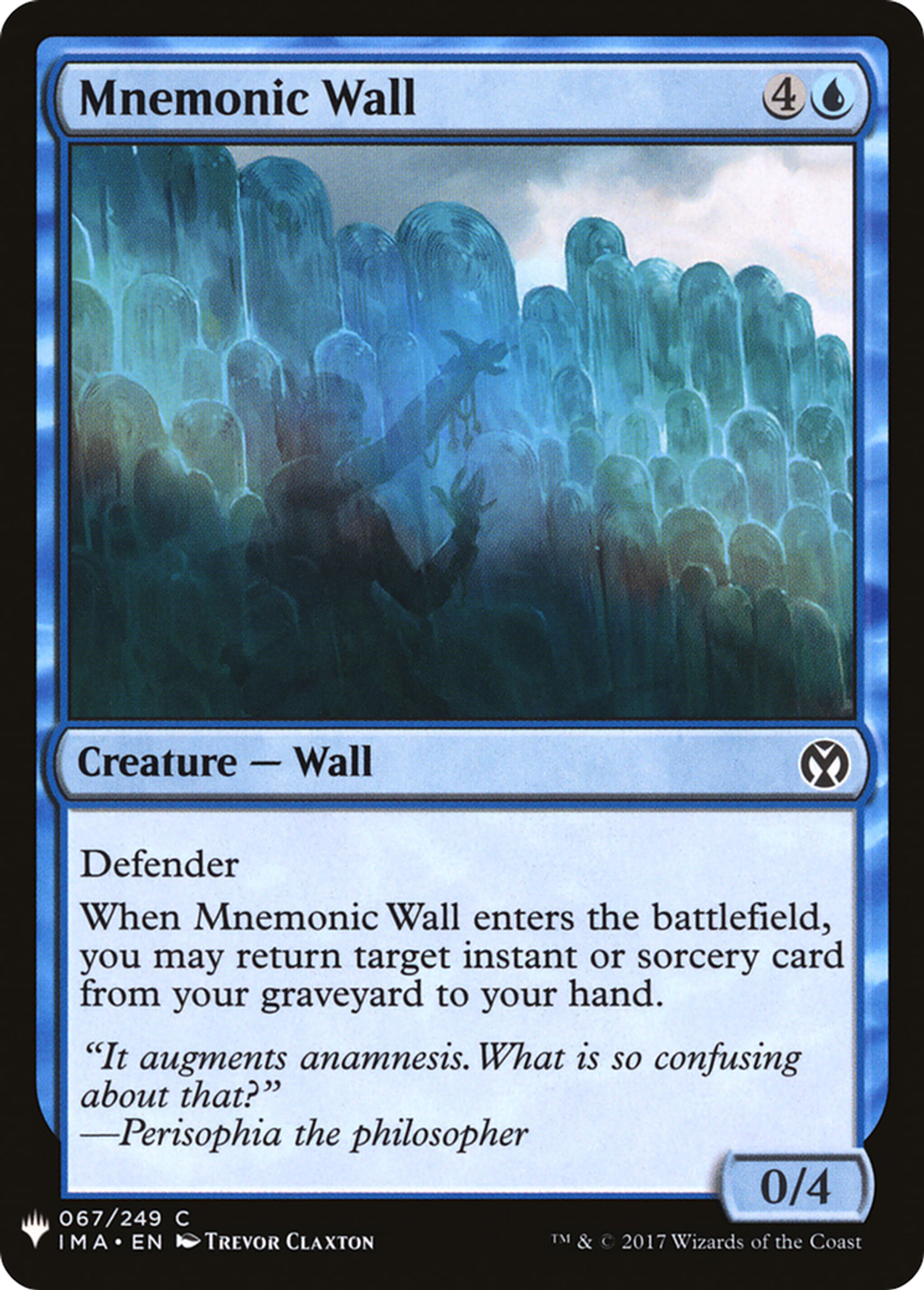 Mnemonic Wall — The List — Magic: The Gathering