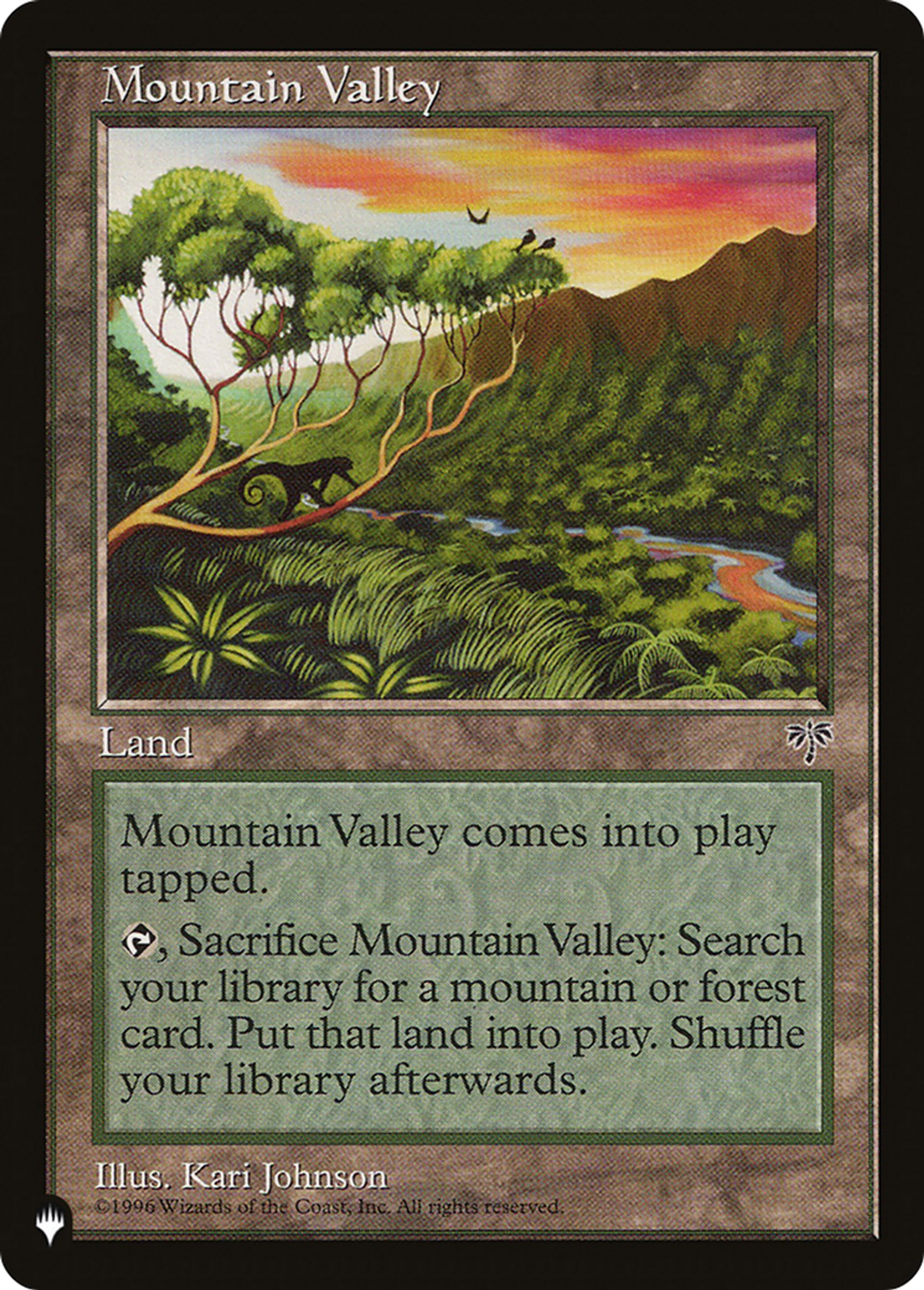 Vallée forestière — The List — Magic: The Gathering