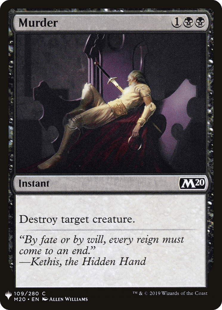 Murder — The List — Magic: The Gathering