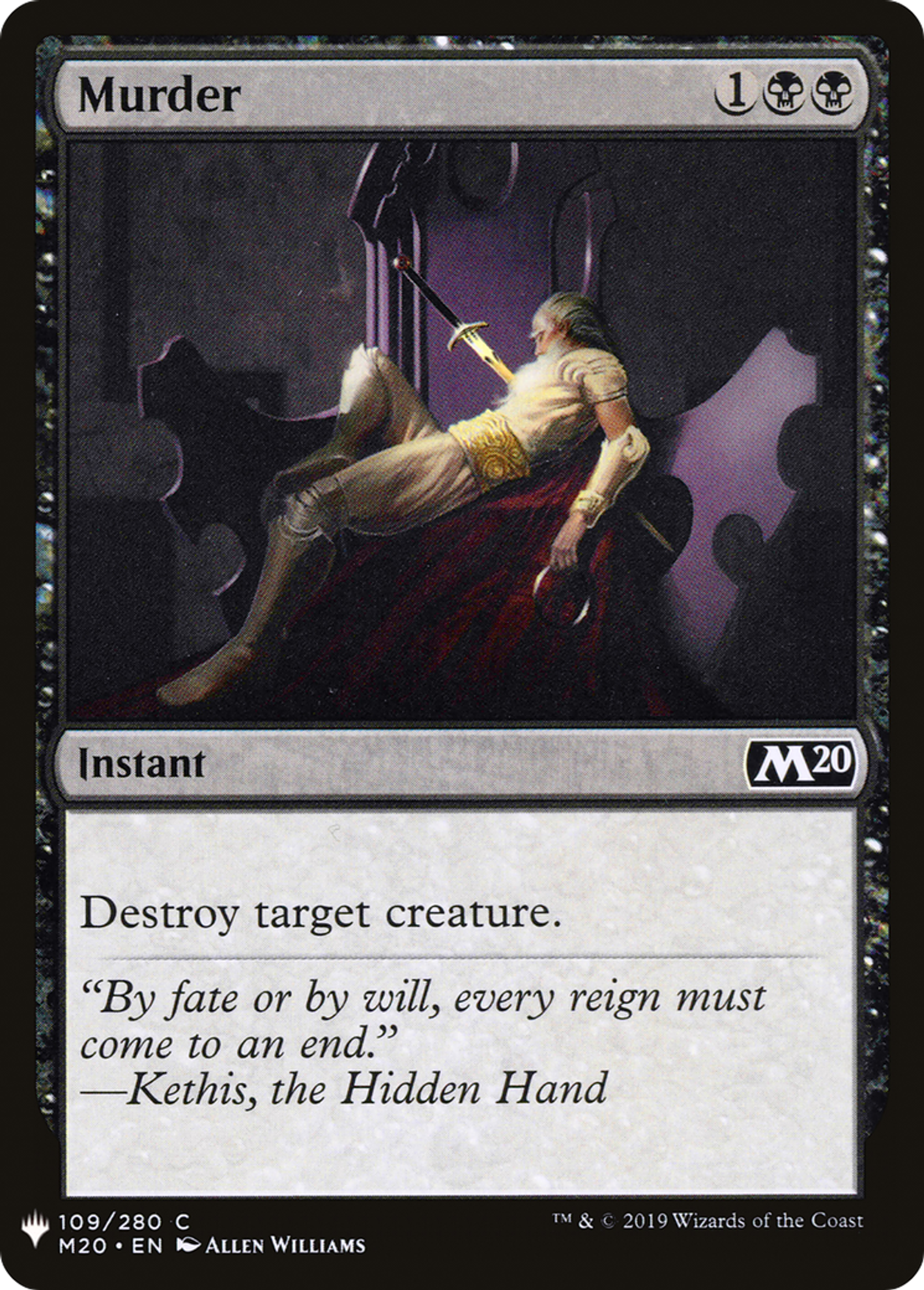 Murder — The List — Magic: The Gathering