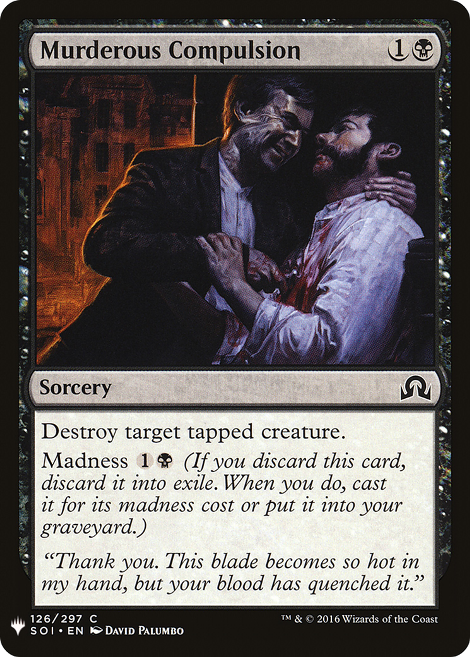 Instinct meurtrier — The List — Magic: The Gathering