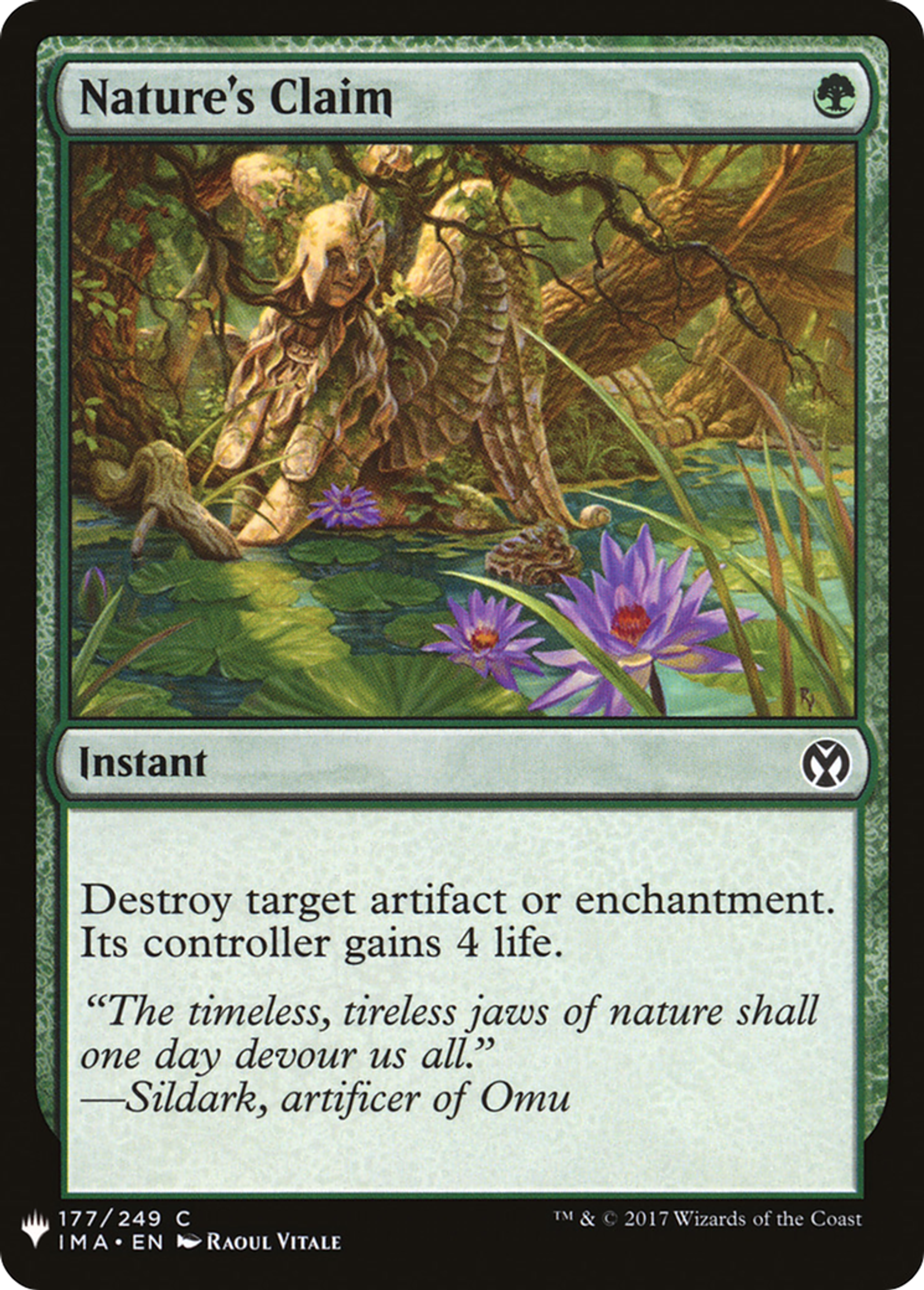 Nature's Claim — The List — Magic: The Gathering