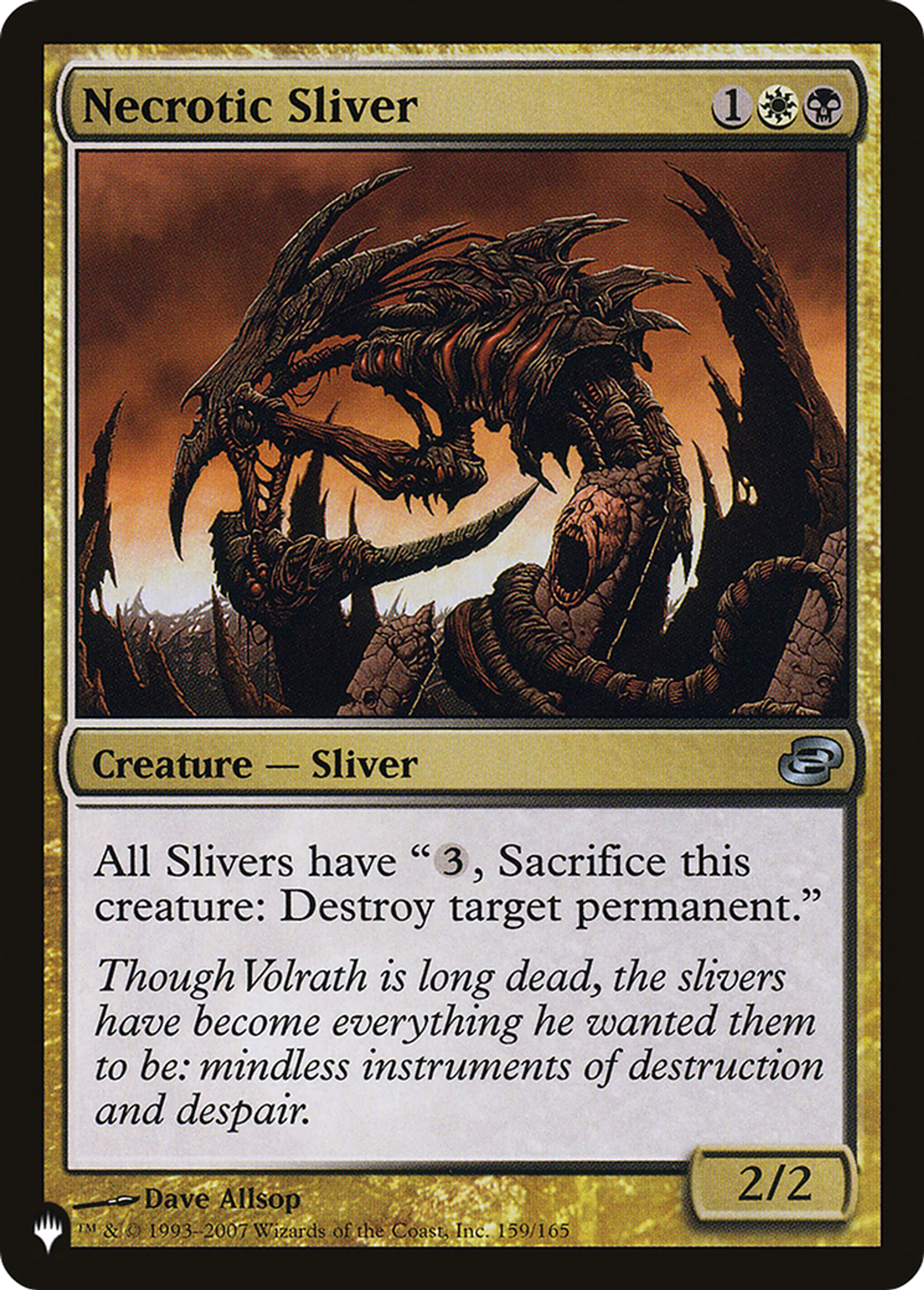 Slivoïde nécrotique — The List — Magic: The Gathering