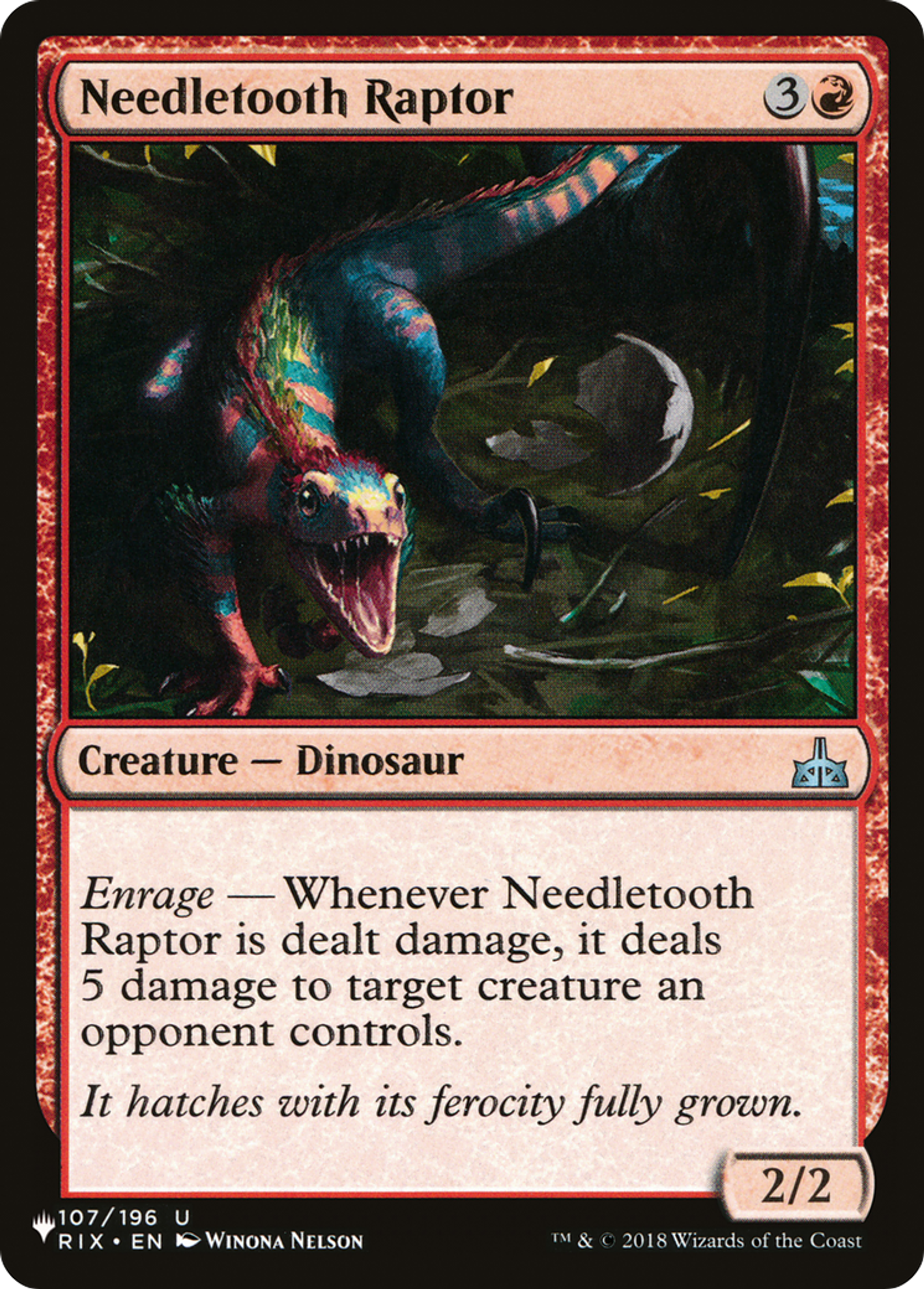 Raptor à dents d'aiguille — The List — Magic: The Gathering