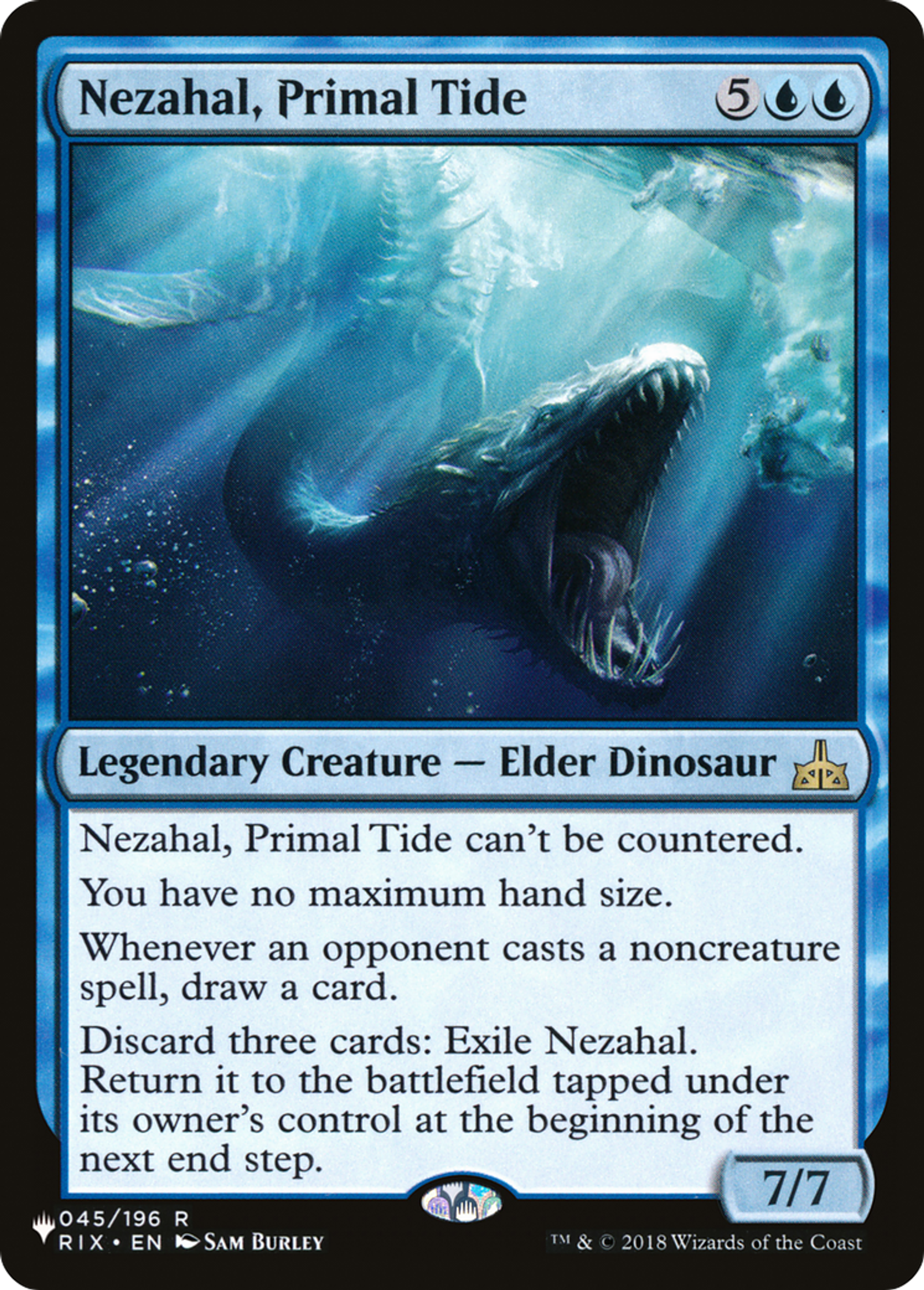 Nezahal, Primal Tide — The List — Magic: The Gathering