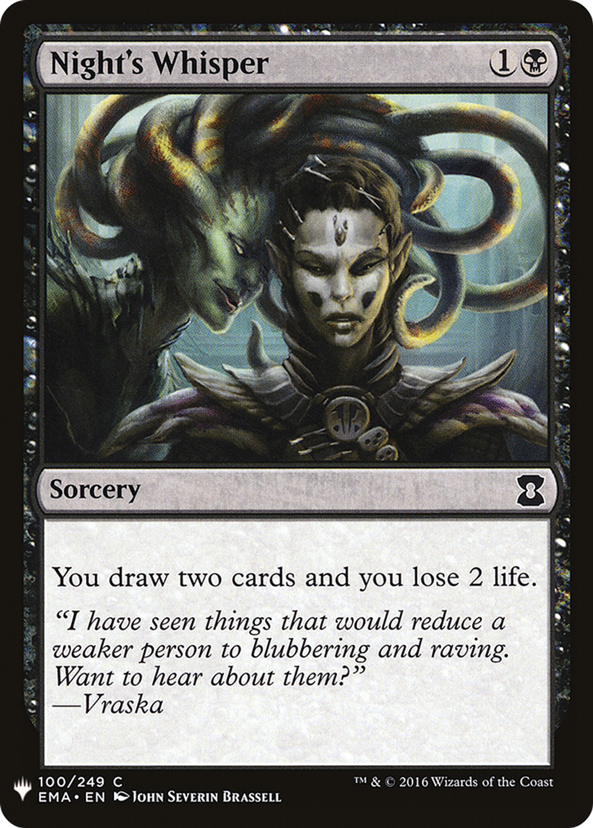 Night's Whisper — The List — Magic: The Gathering