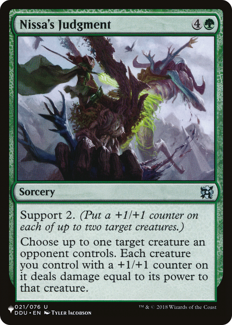 Nissa's Judgment — The List — Magic: The Gathering