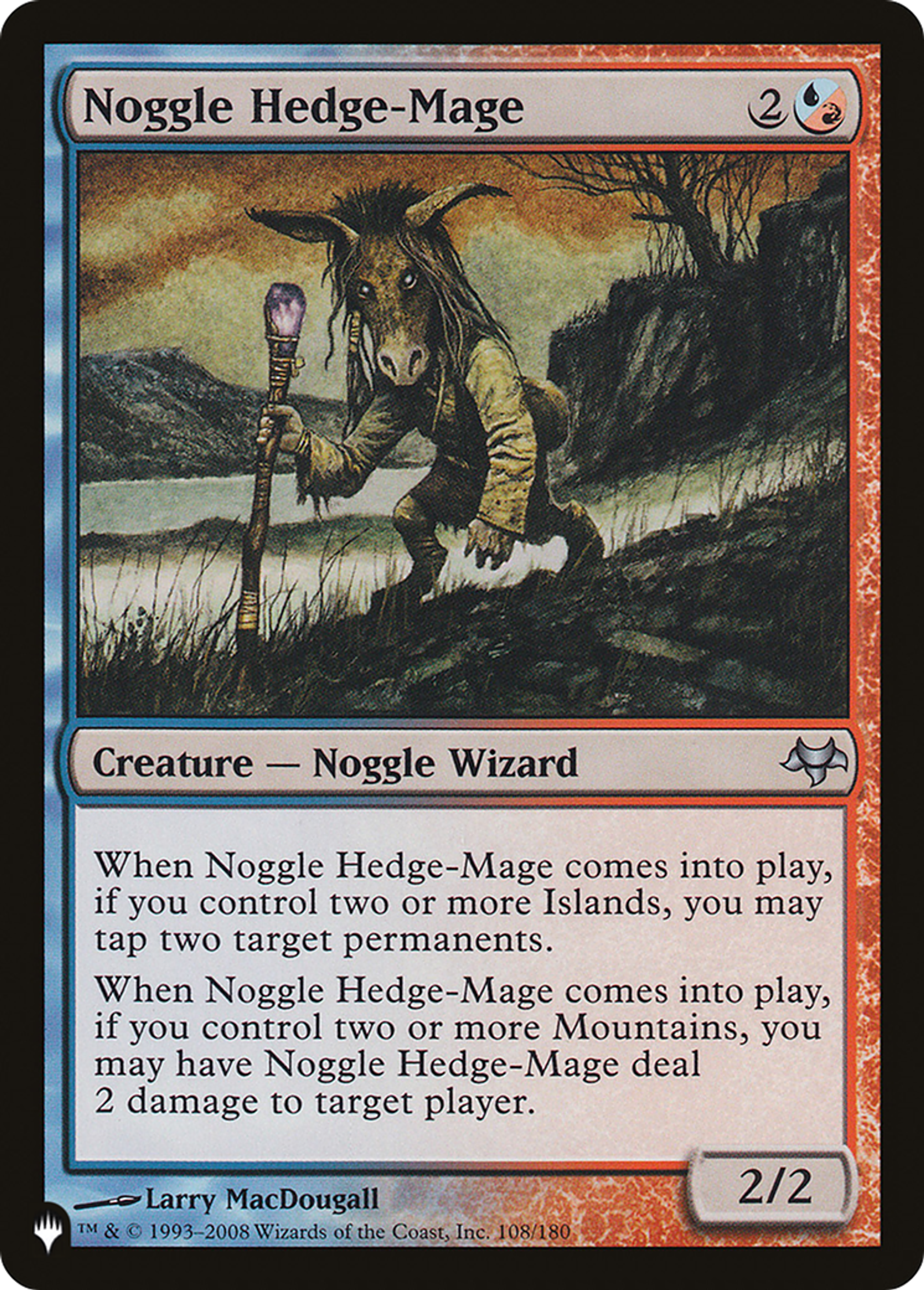 Noggle Hedge-Mage — The List — Magic: The Gathering