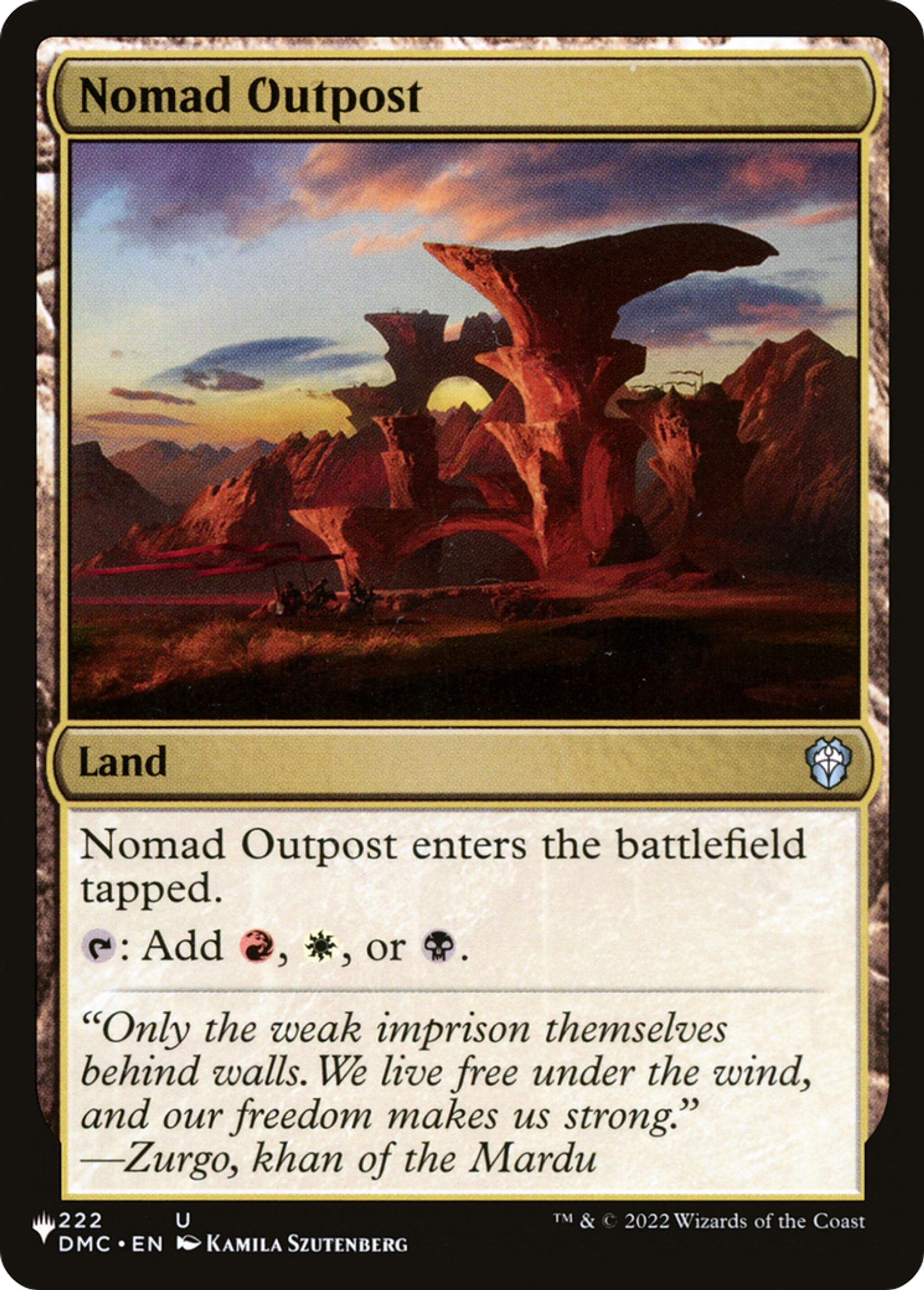 Nomad Outpost — The List — Magic: The Gathering