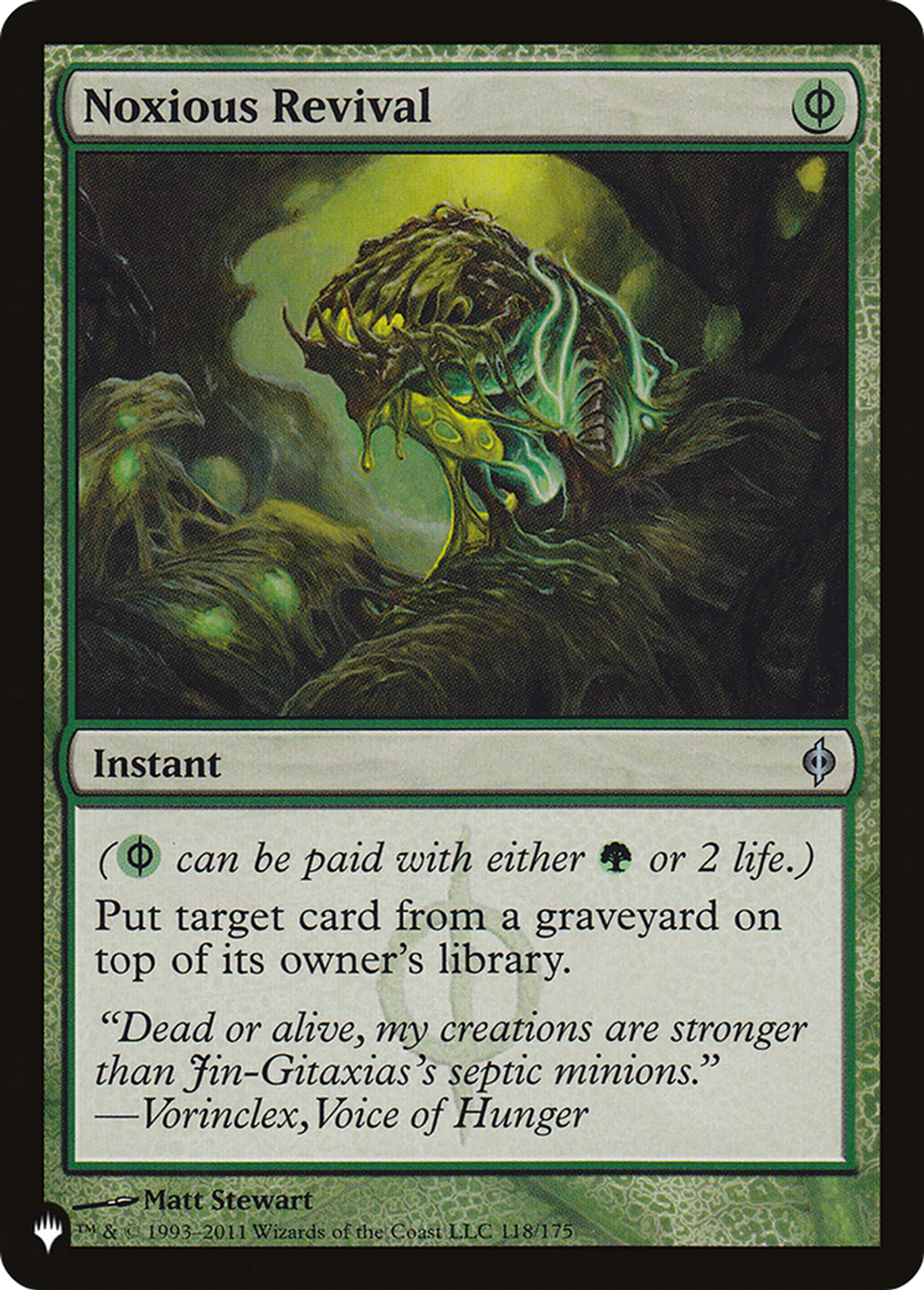 Noxious Revival — The List — Magic: The Gathering