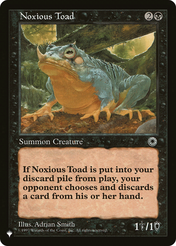 Noxious Toad — The List — Magic: The Gathering