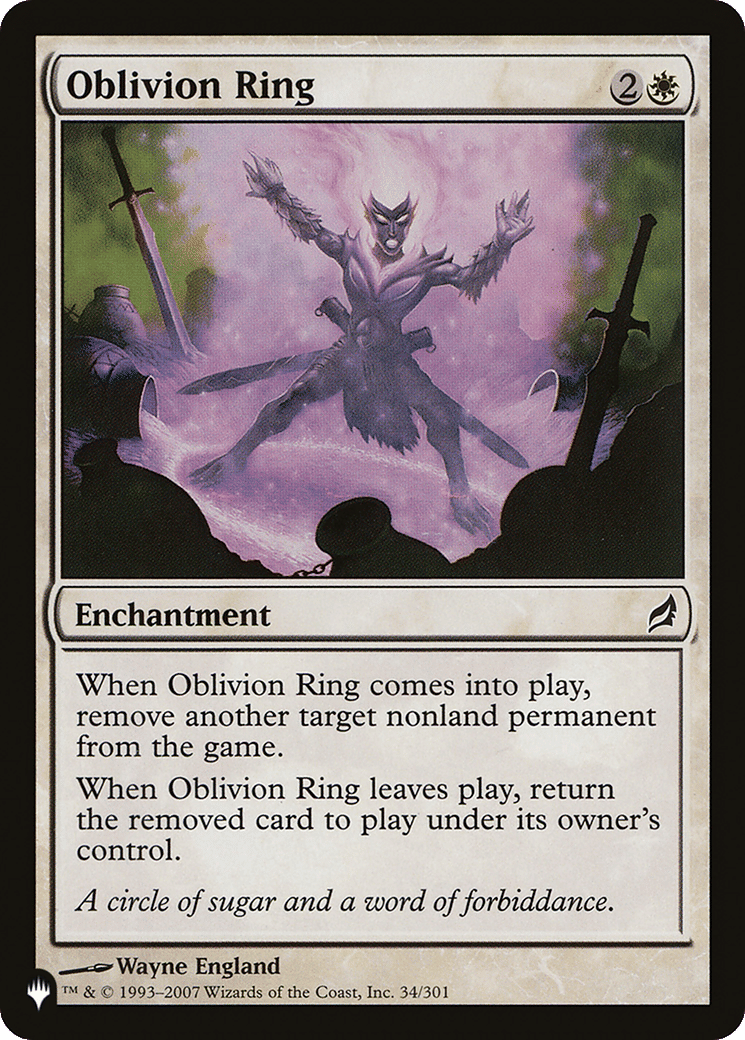 Oblivion Ring — The List — Magic: The Gathering