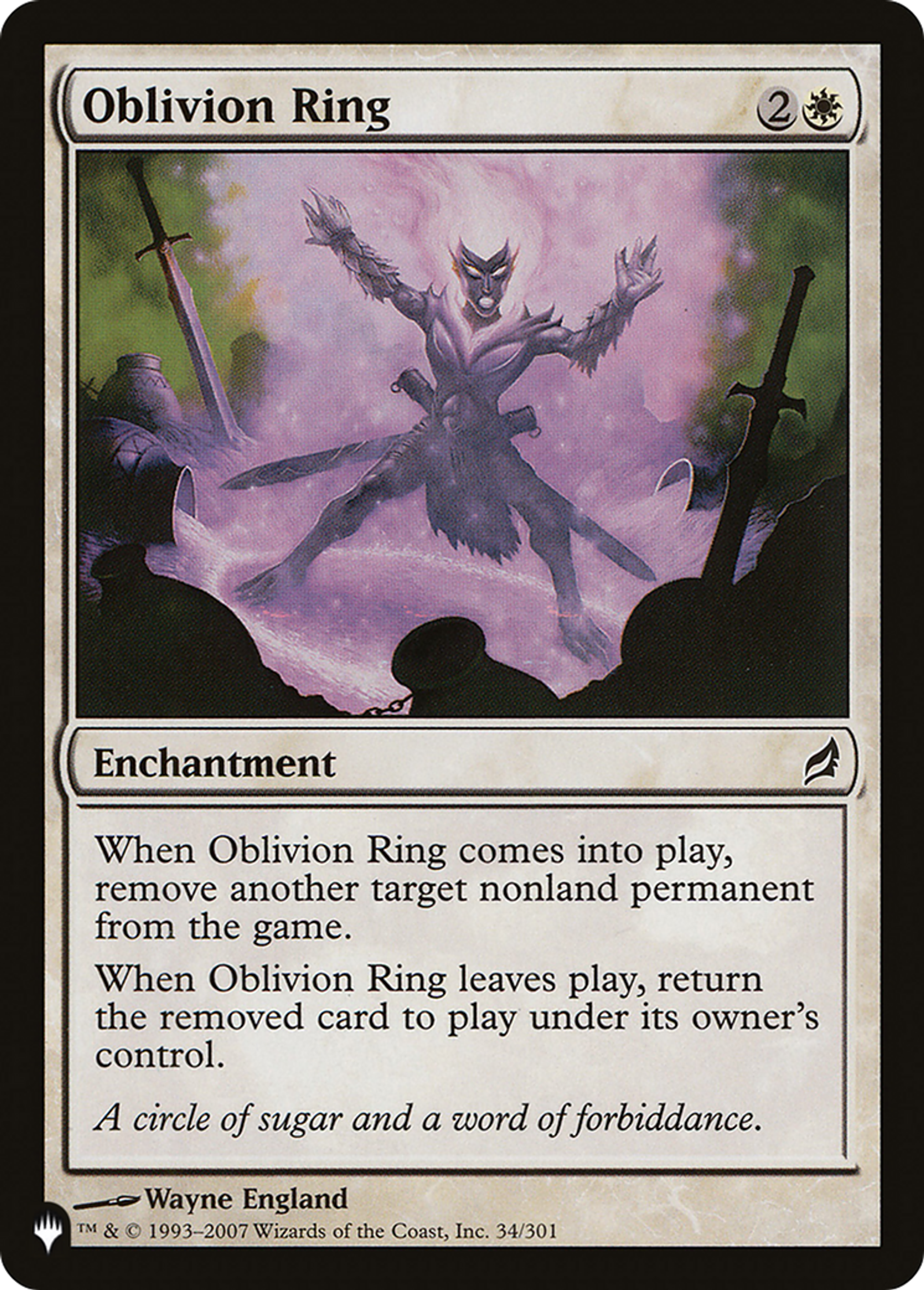 Oblivion Ring — The List — Magic: The Gathering