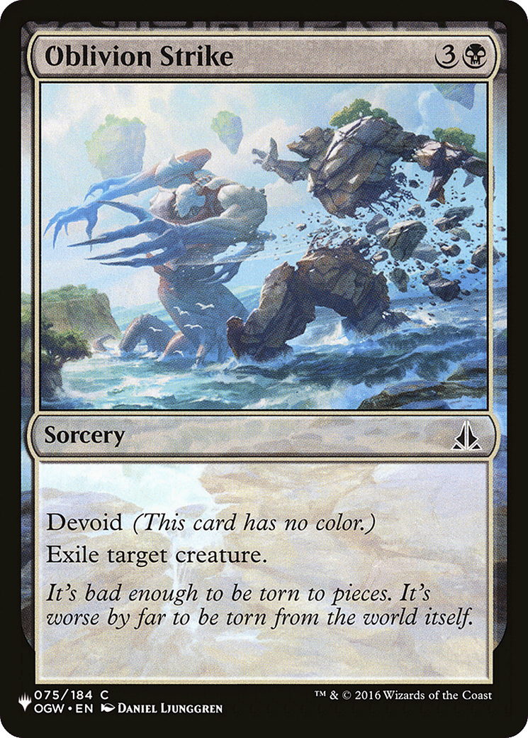 Oblivion Strike — The List — Magic: The Gathering