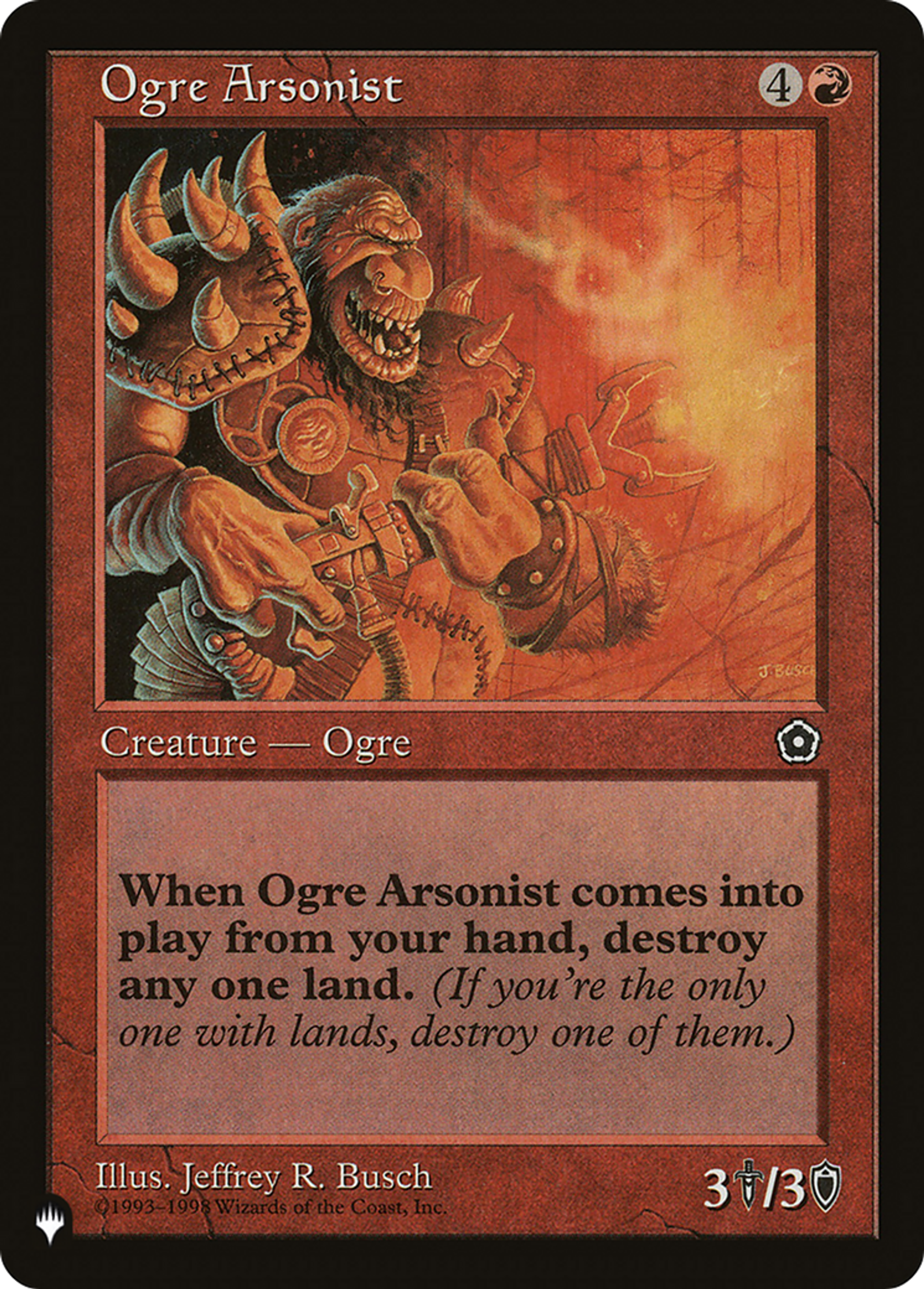 Ogre Arsonist — The List — Magic: The Gathering