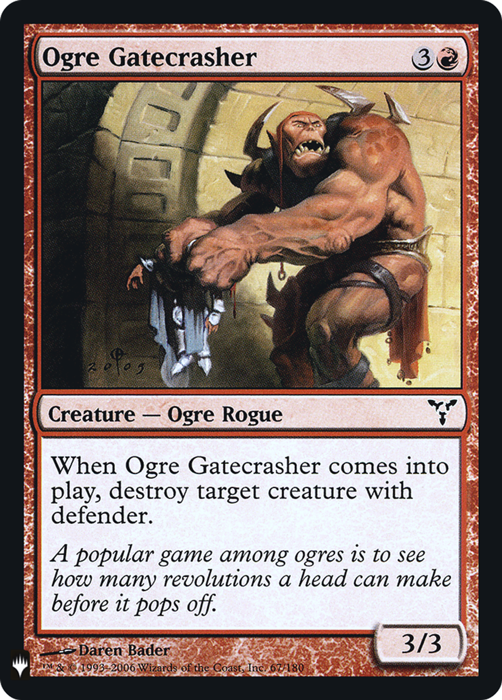 Ogre Gatecrasher — The List — Magic: The Gathering