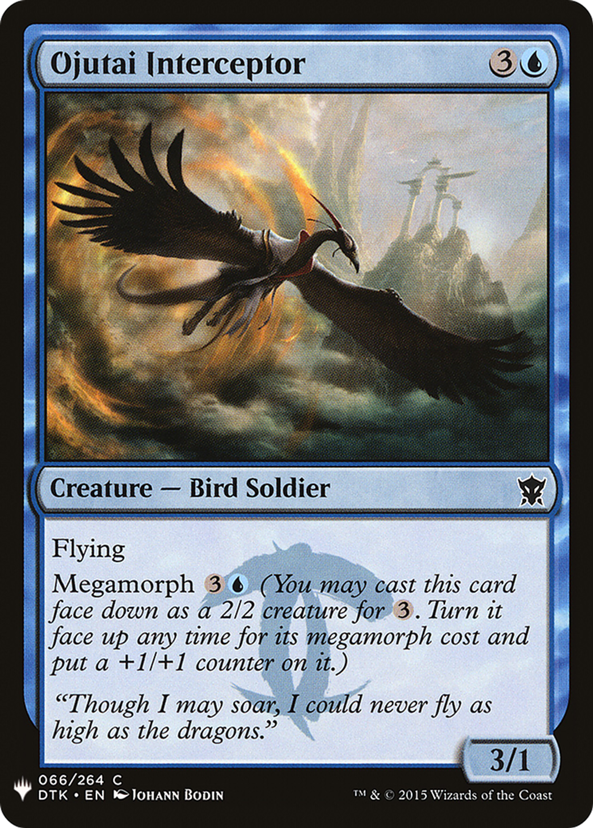 Ojutai Interceptor — The List — Magic: The Gathering