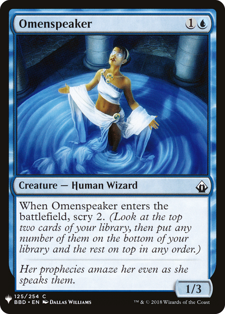Omenspeaker — The List — Magic: The Gathering