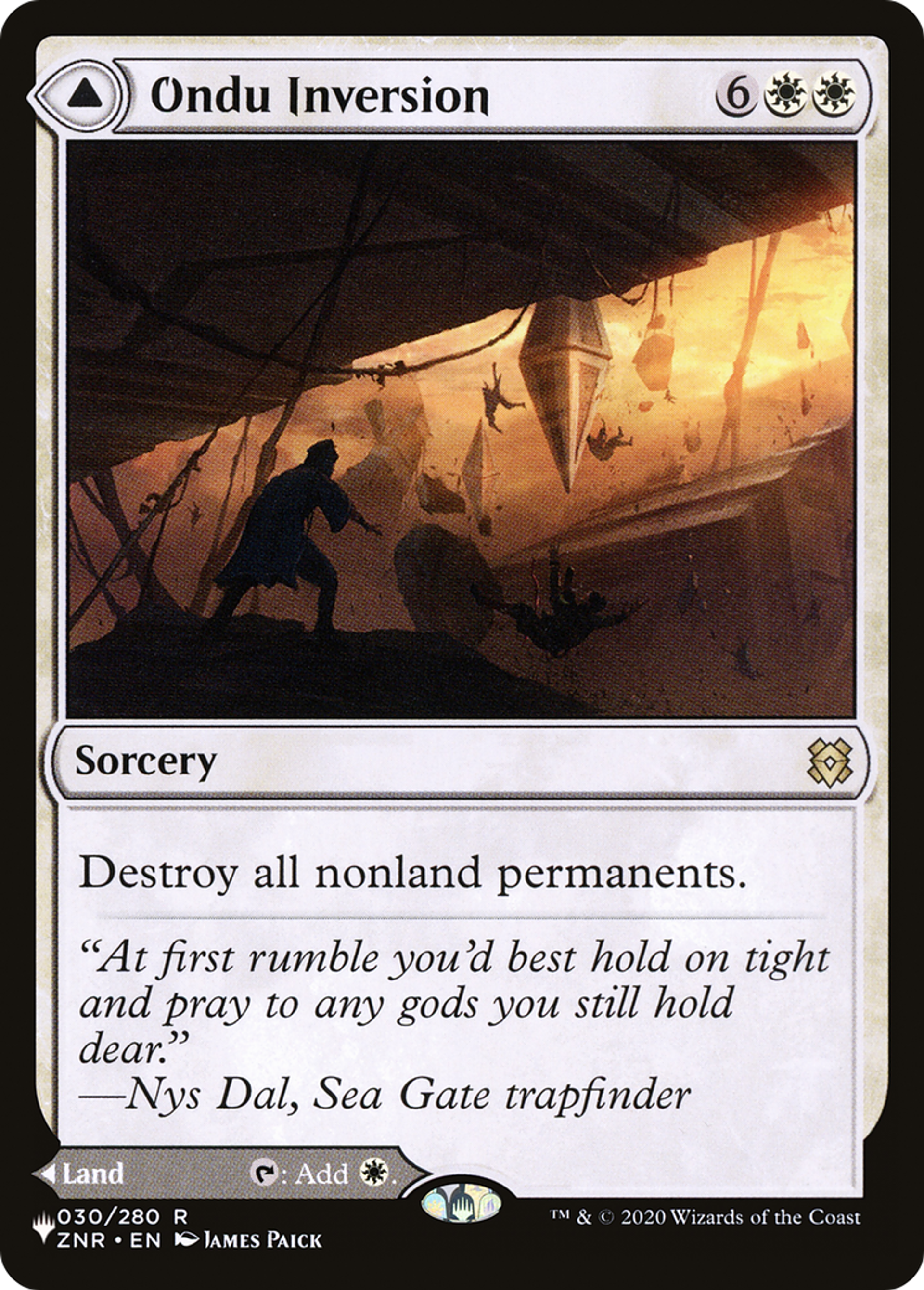 Inversion du Ondou // Ruines célestes du Ondou — The List — Magic: The Gathering
