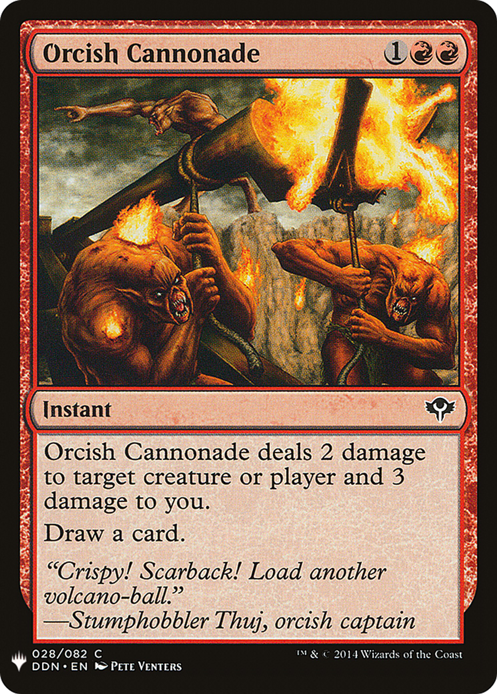 Orcish Cannonade — The List — Magic: The Gathering