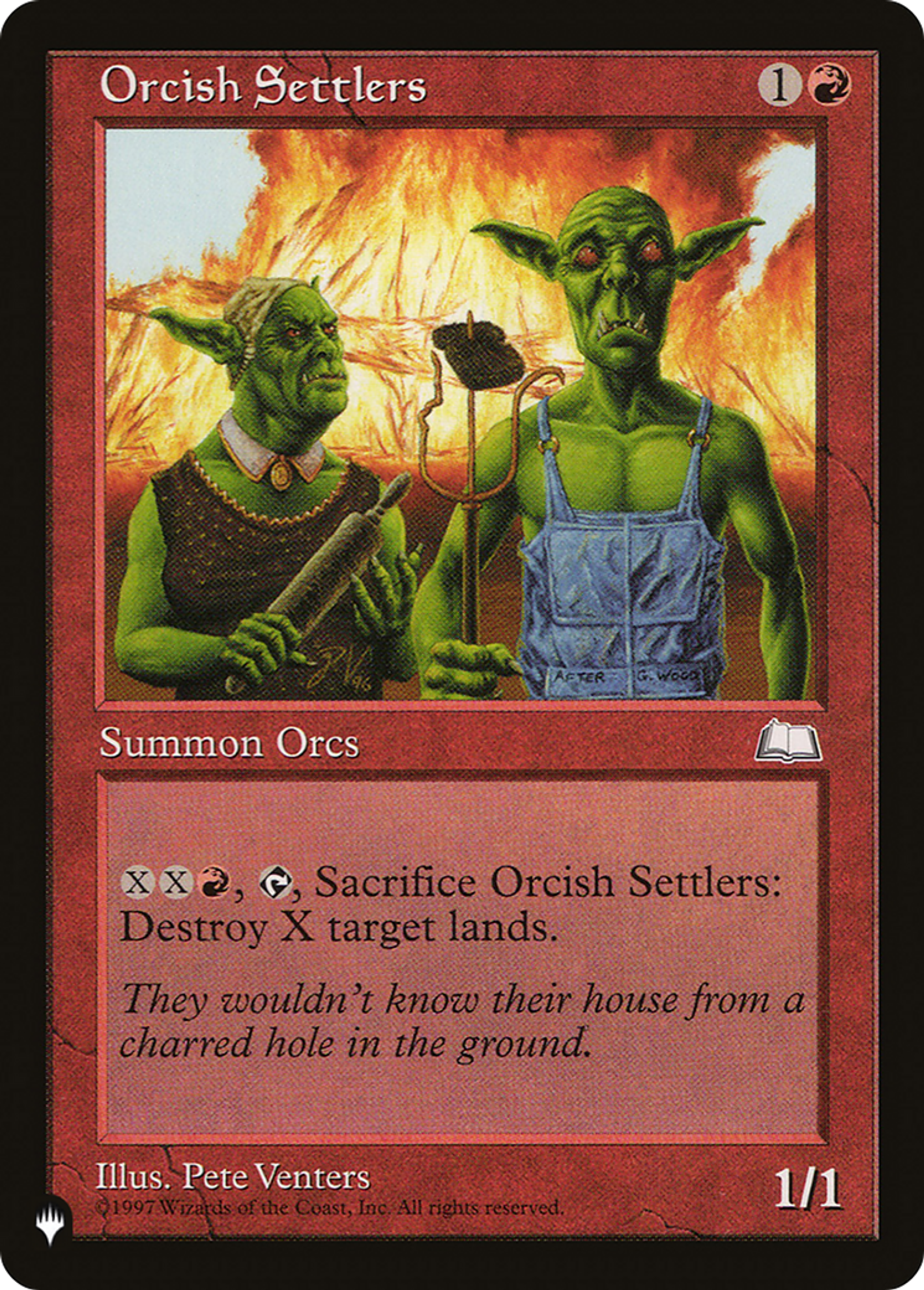 Orcish Settlers — The List — Magic: The Gathering