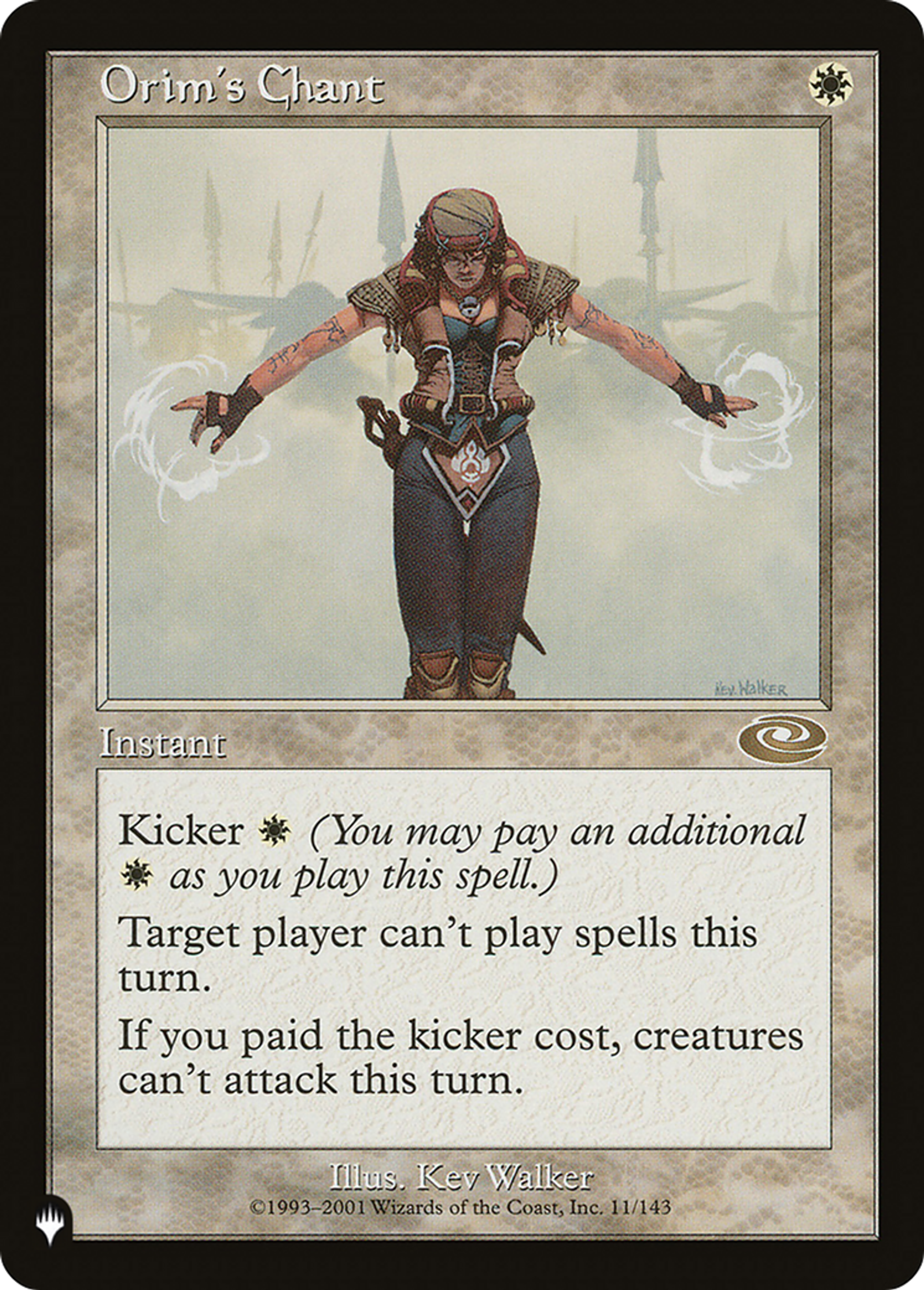 Orim's Chant — The List — Magic: The Gathering