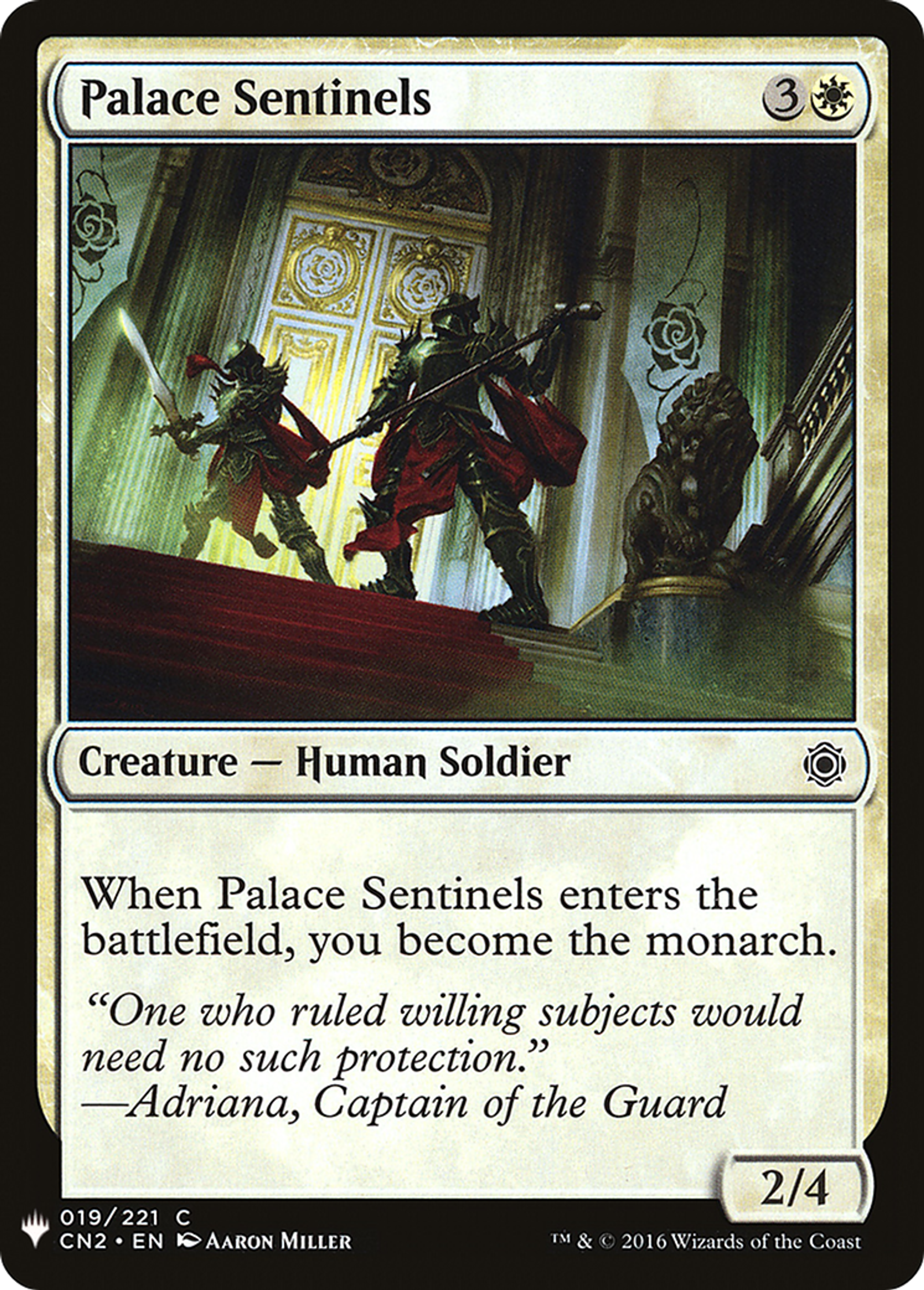 Palace Sentinels — The List — Magic: The Gathering
