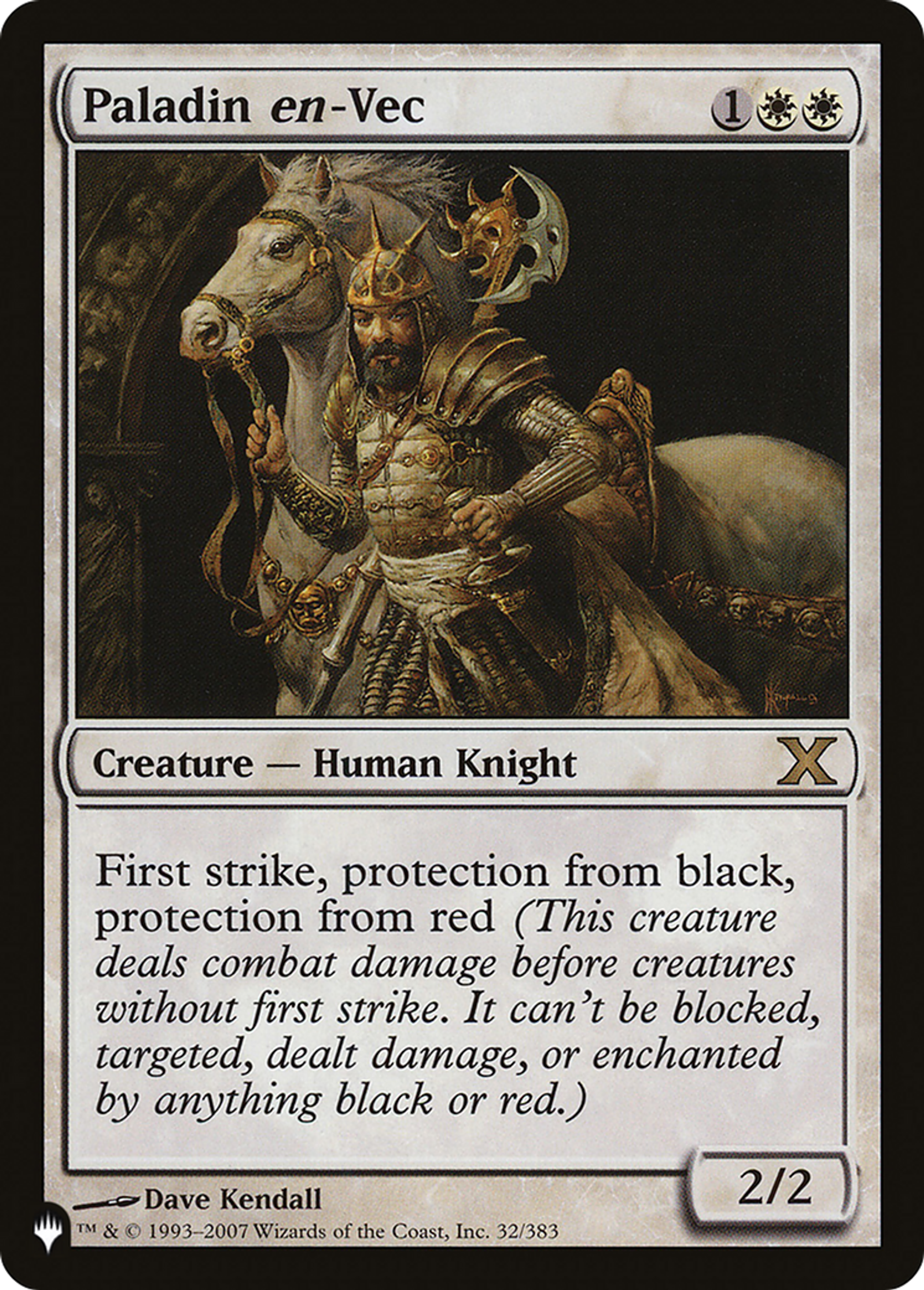 Paladin en-Vec — The List — Magic: The Gathering