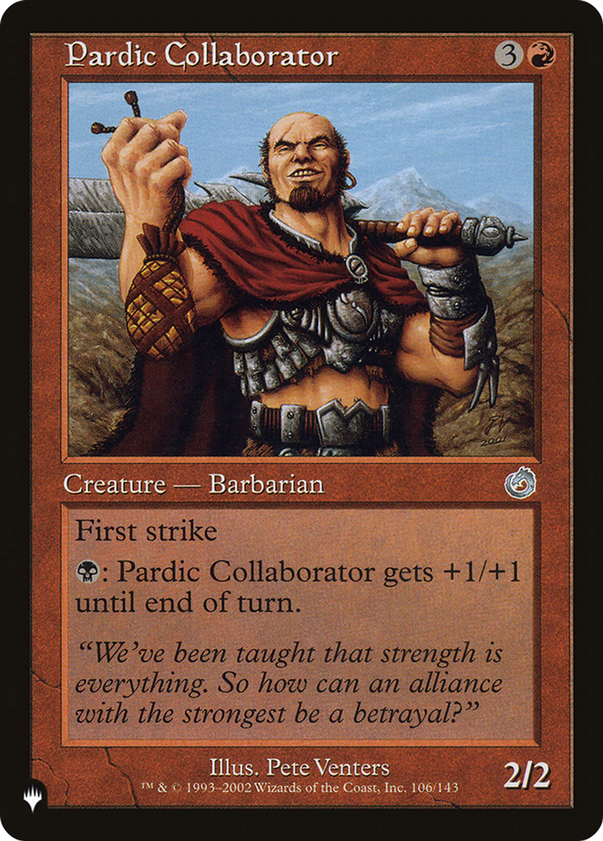 Pardic Collaborator — The List — Magic: The Gathering