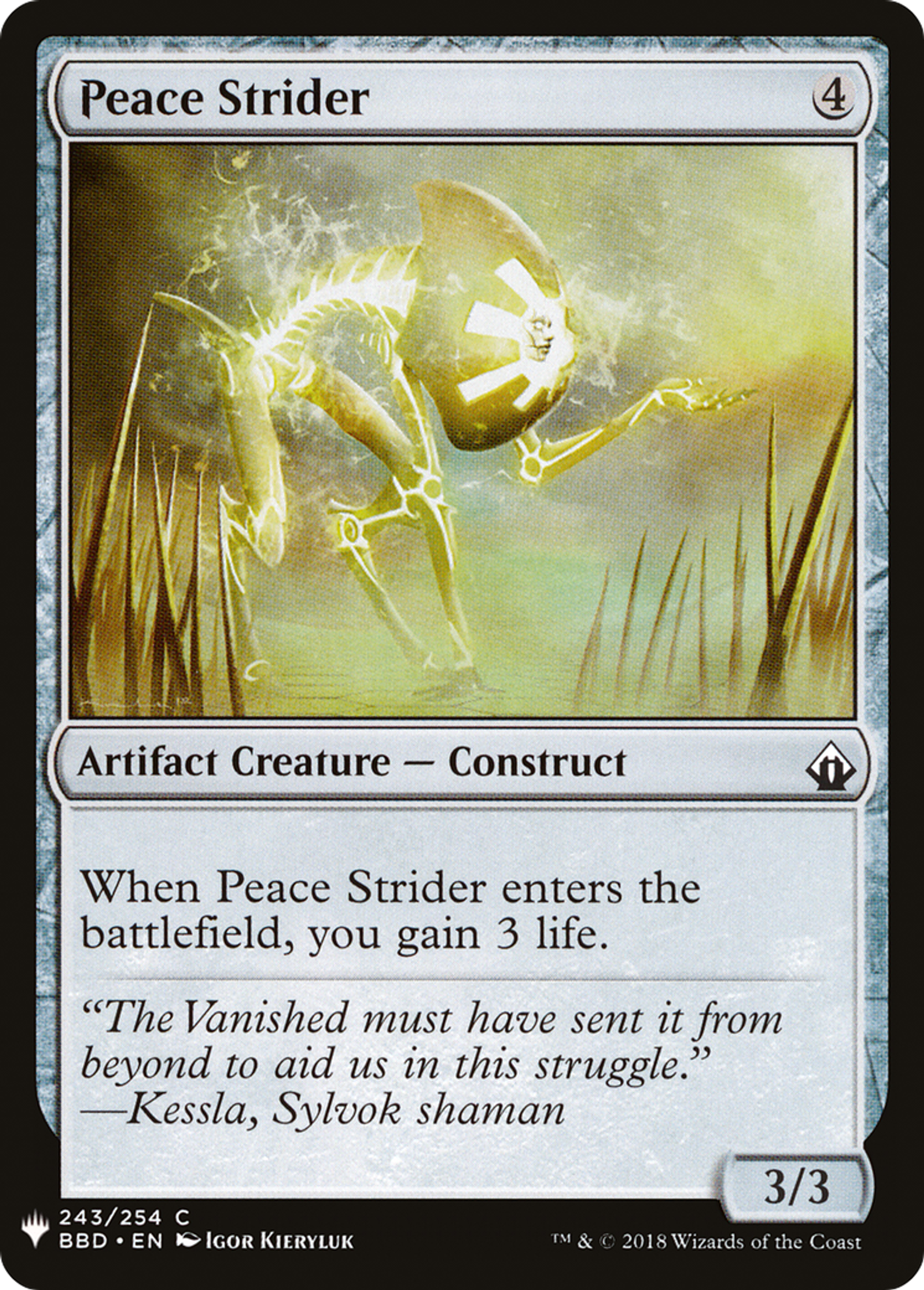 Enjambeur de paix — The List — Magic: The Gathering