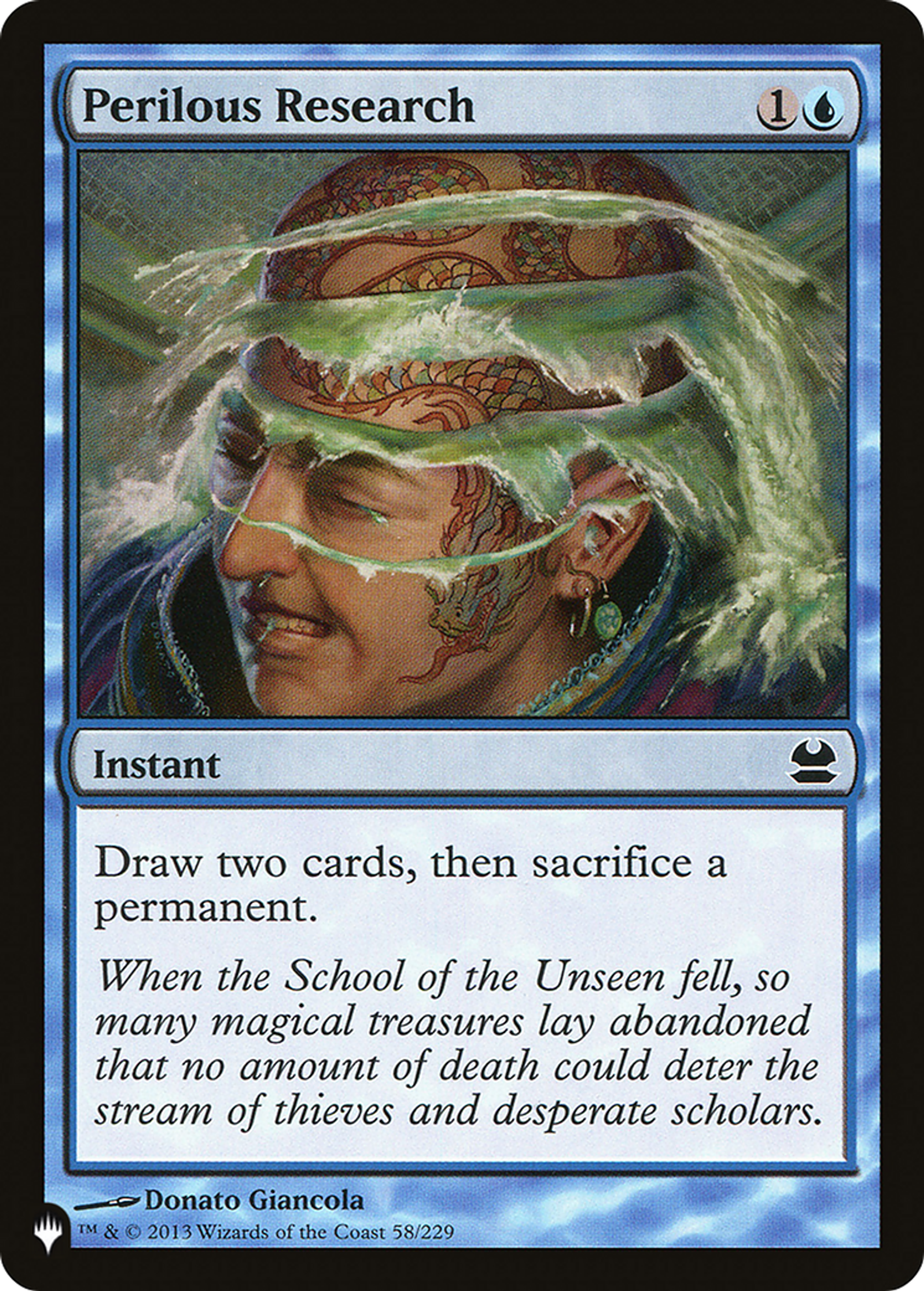 Perilous Research — The List — Magic: The Gathering