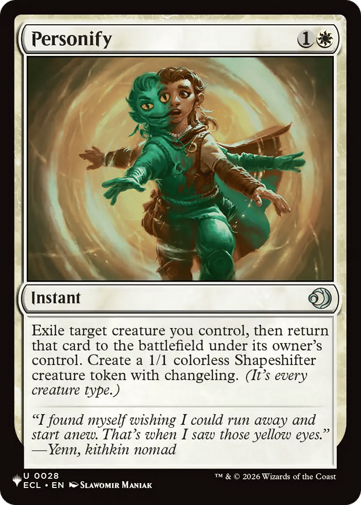 Personify — The List — Magic: The Gathering