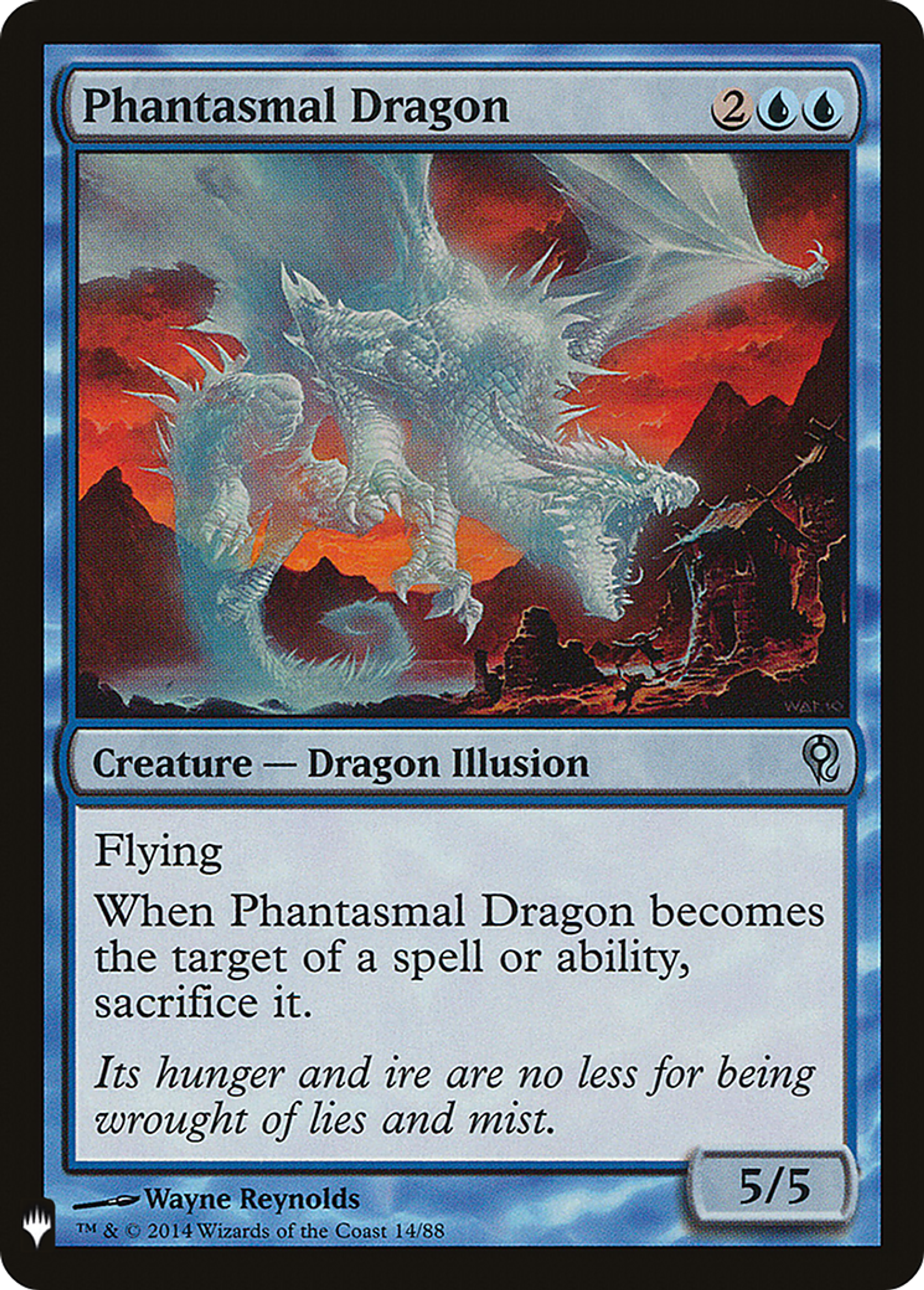 Phantasmal Dragon — The List — Magic: The Gathering