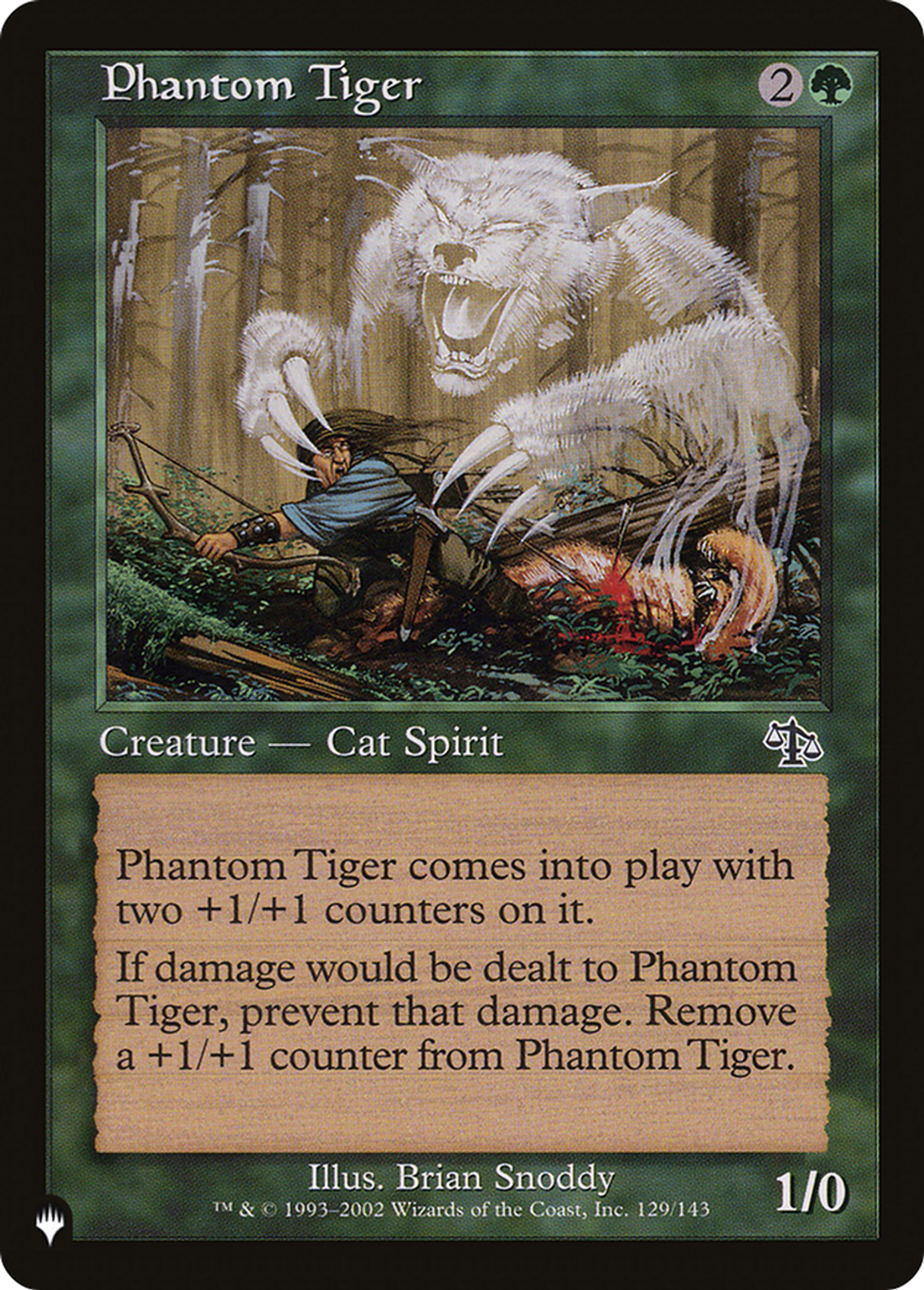 Tigre fantomatique — The List — Magic: The Gathering
