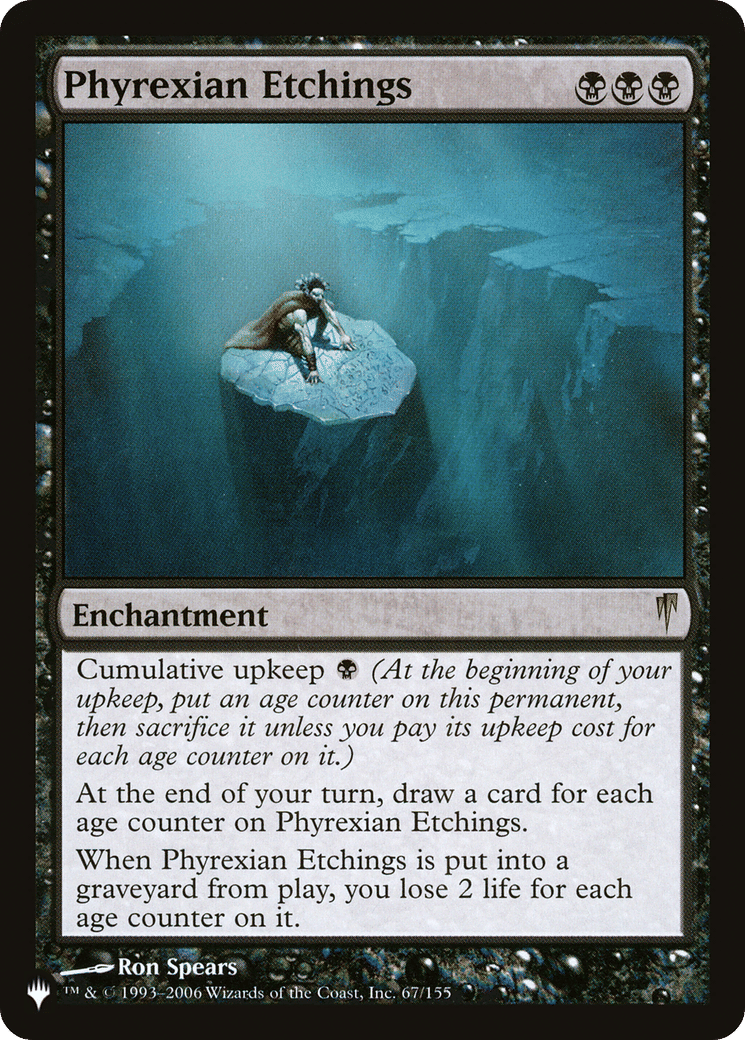 Phyrexian Etchings — The List — Magic: The Gathering