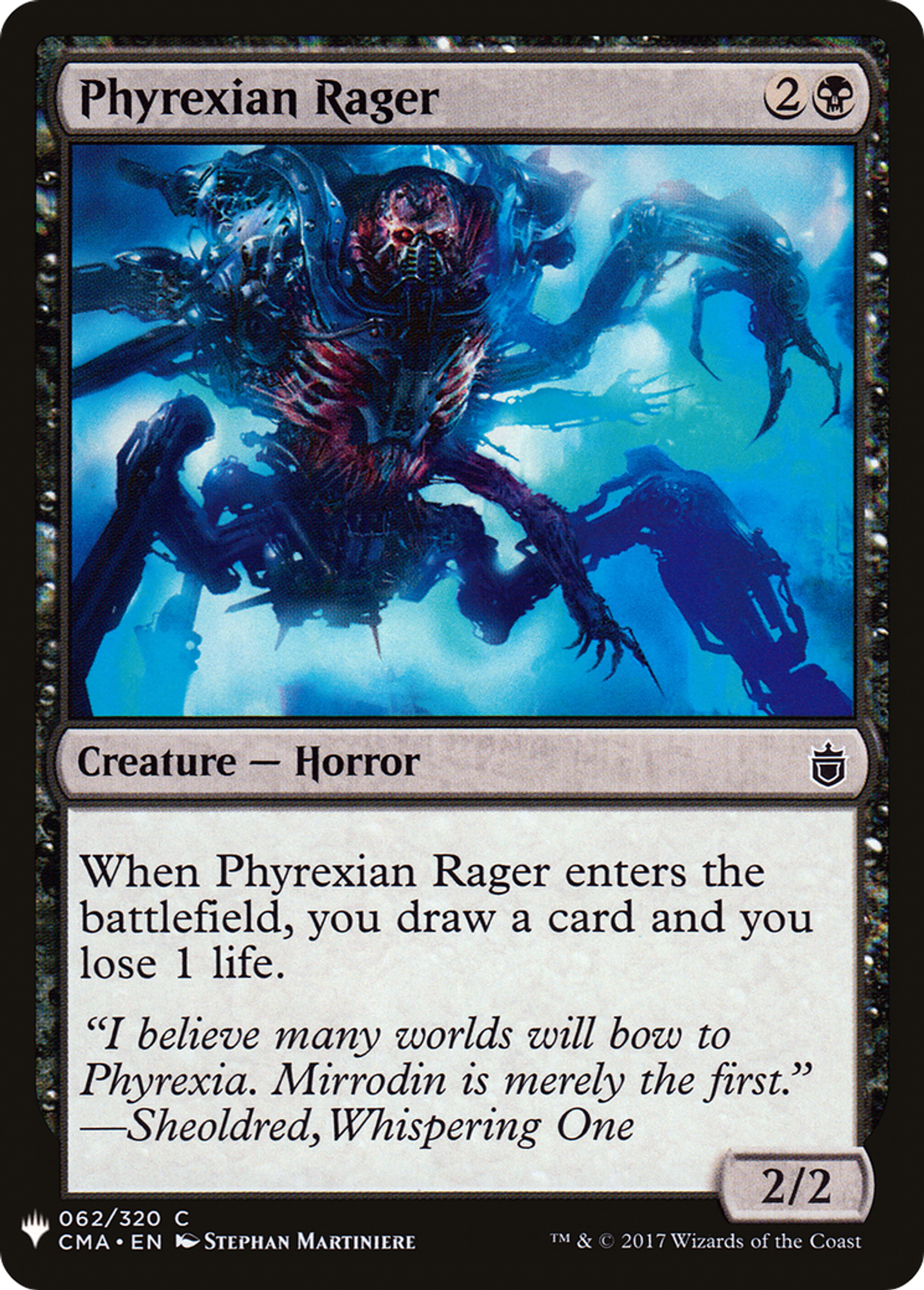 Phyrexian Rager — The List — Magic: The Gathering