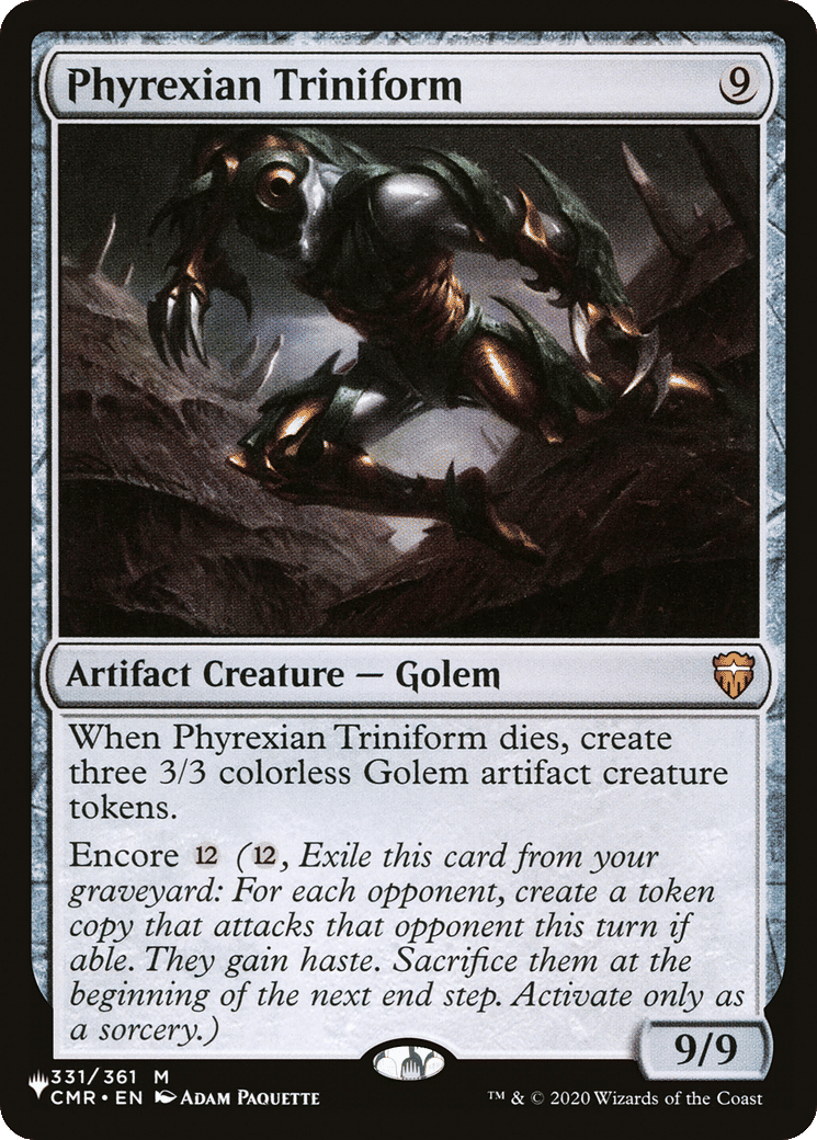 Phyrexian Triniform — The List — Magic: The Gathering
