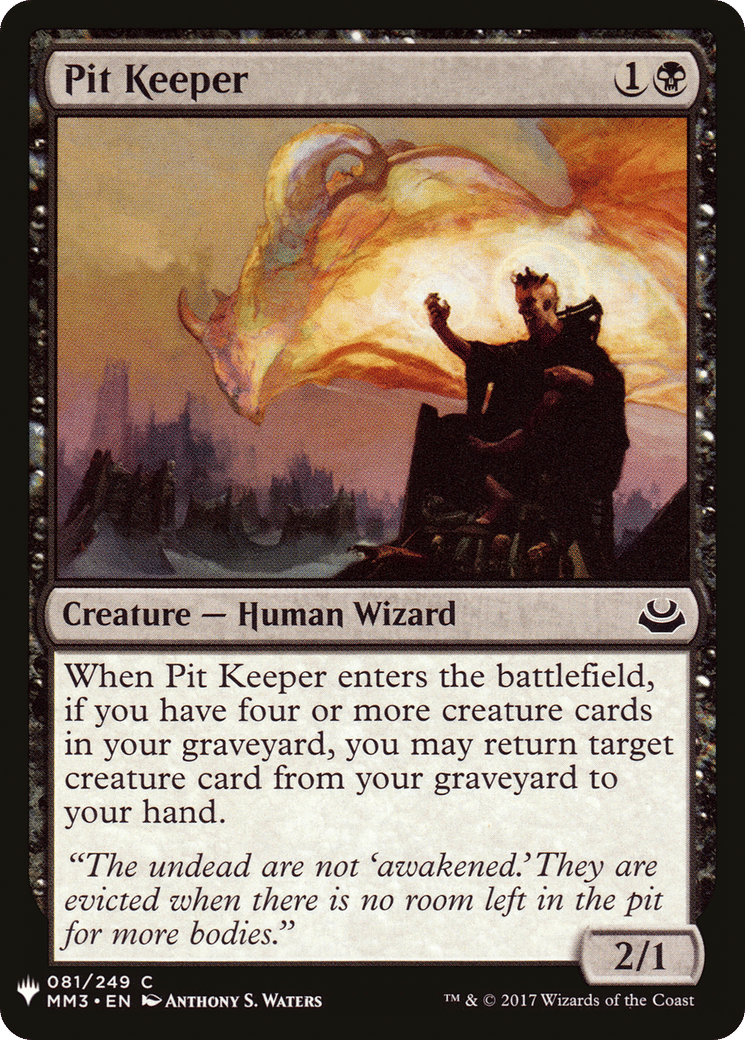 Pit Keeper — The List — Magic: The Gathering