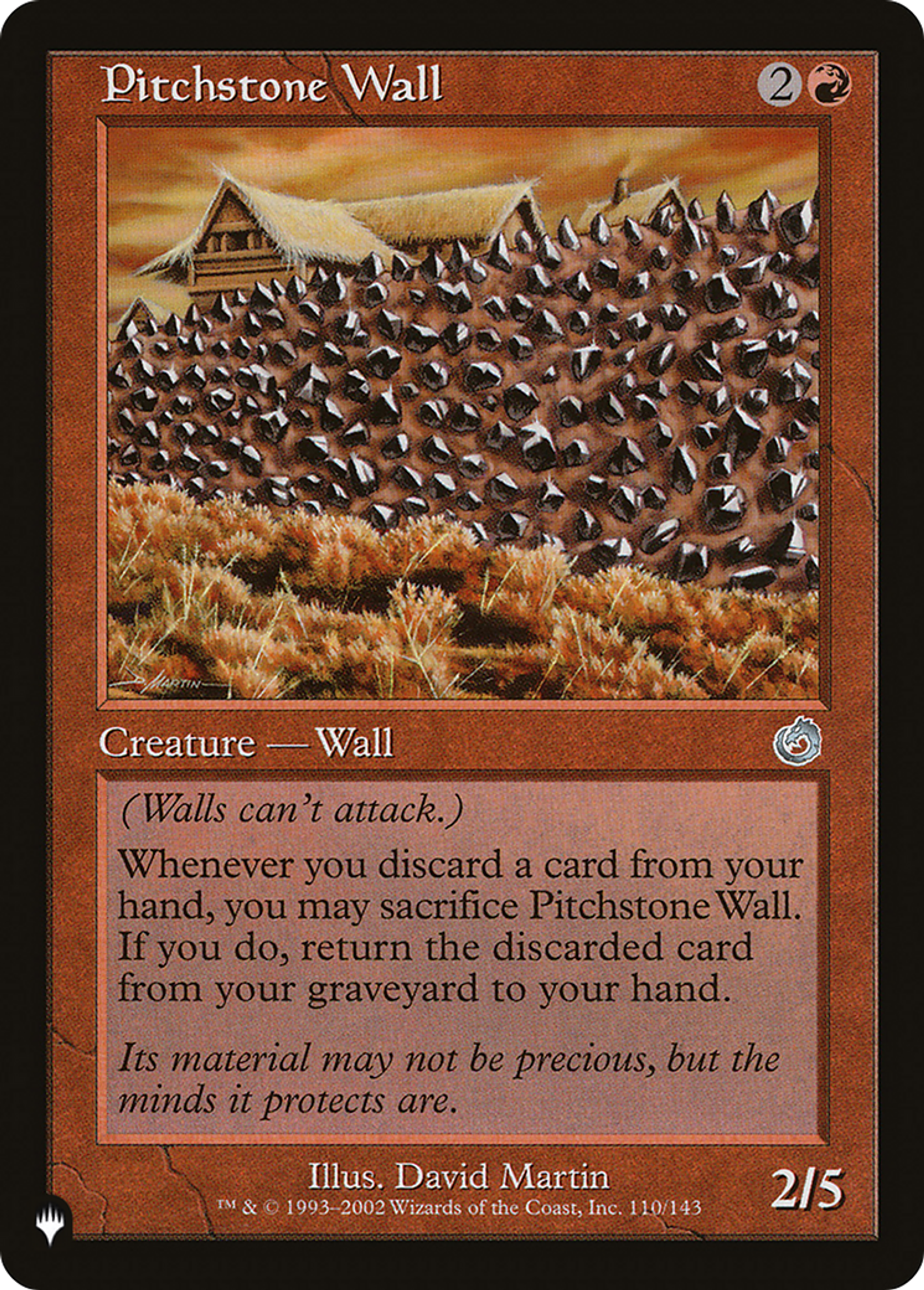 Pitchstone Wall — The List — Magic: The Gathering