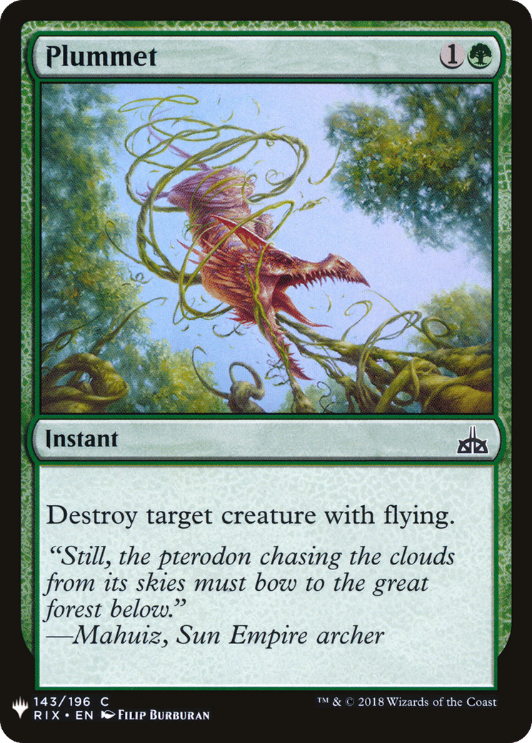 Tomber à pic — The List — Magic: The Gathering