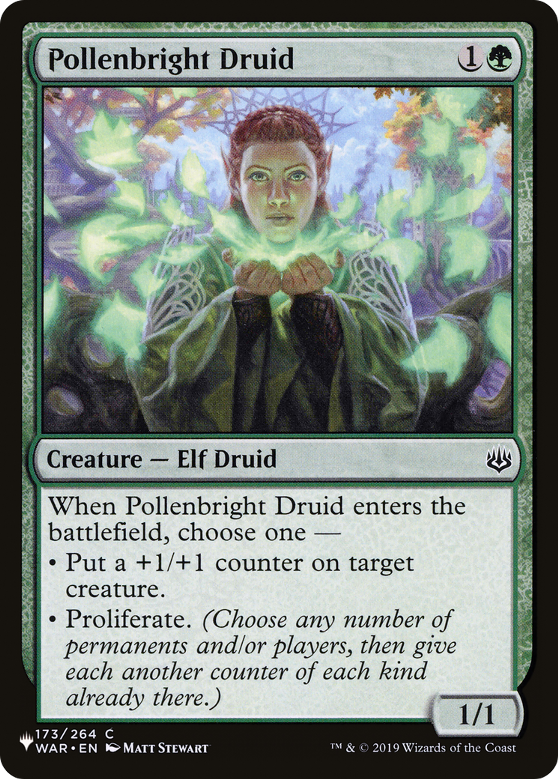 Druidesse de clairpollen — The List — Magic: The Gathering