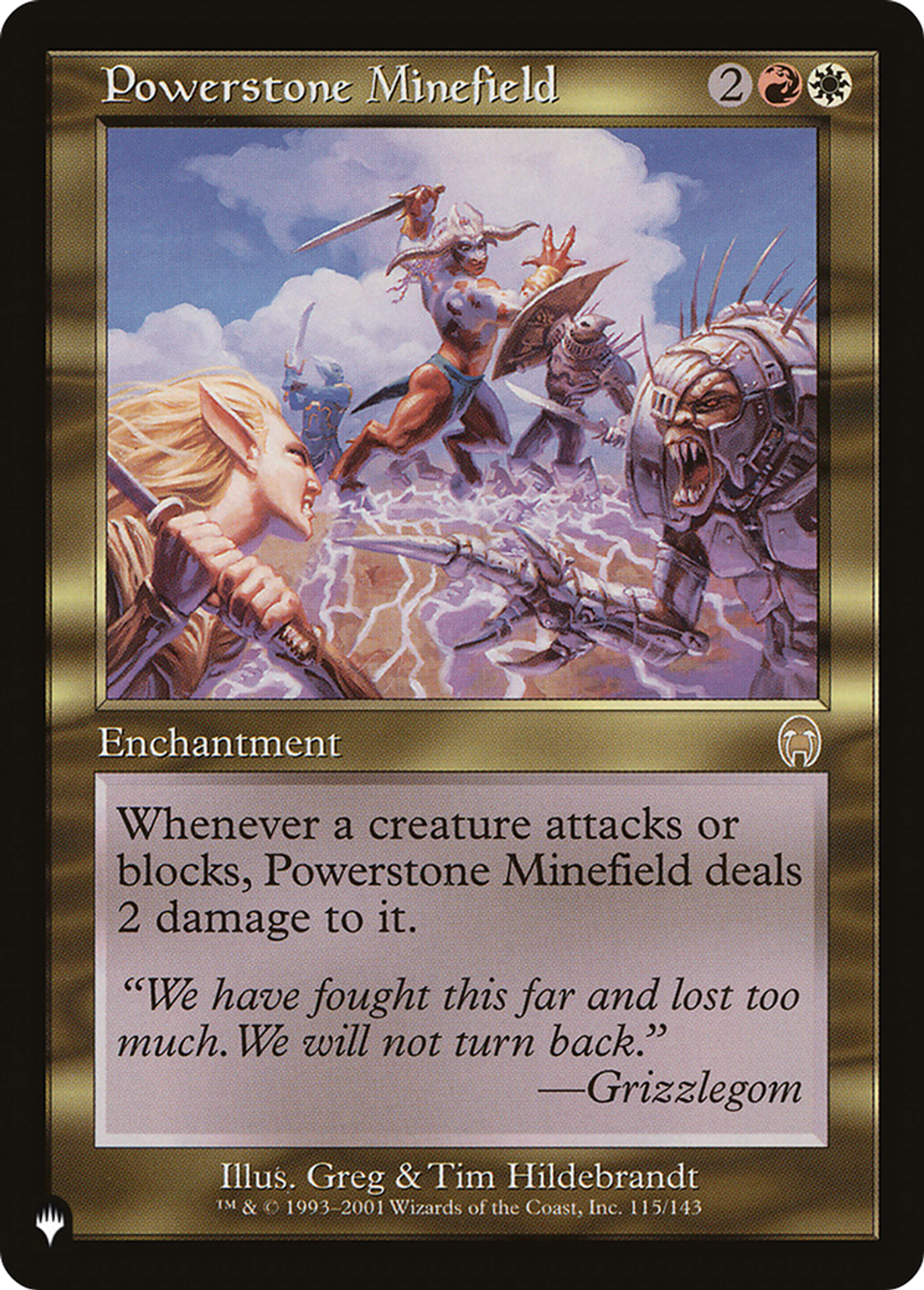 Champ miné de lithoforces — The List — Magic: The Gathering