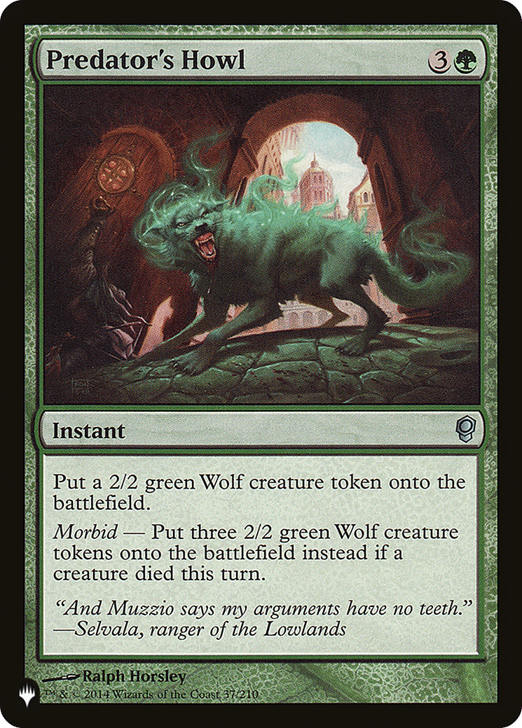 Predator's Howl — The List — Magic: The Gathering