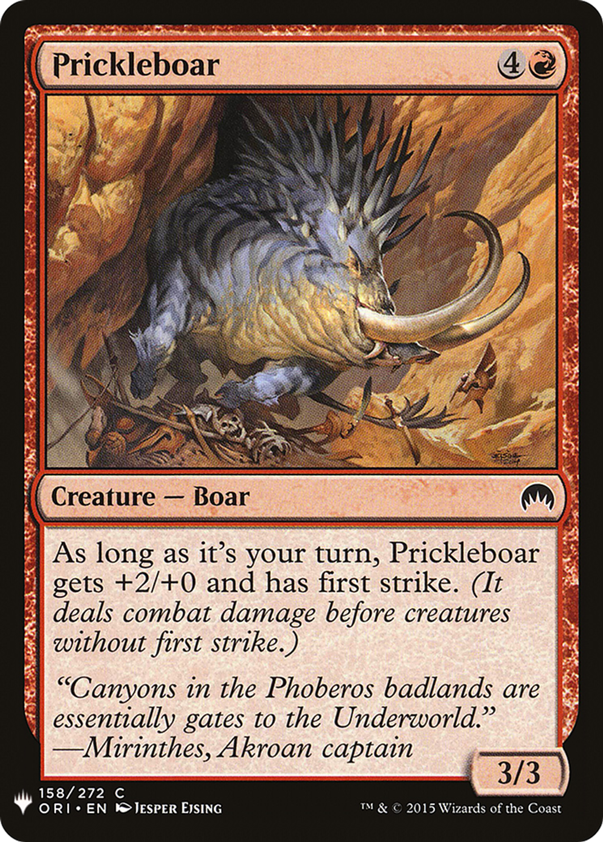 Sanglierpic — The List — Magic: The Gathering