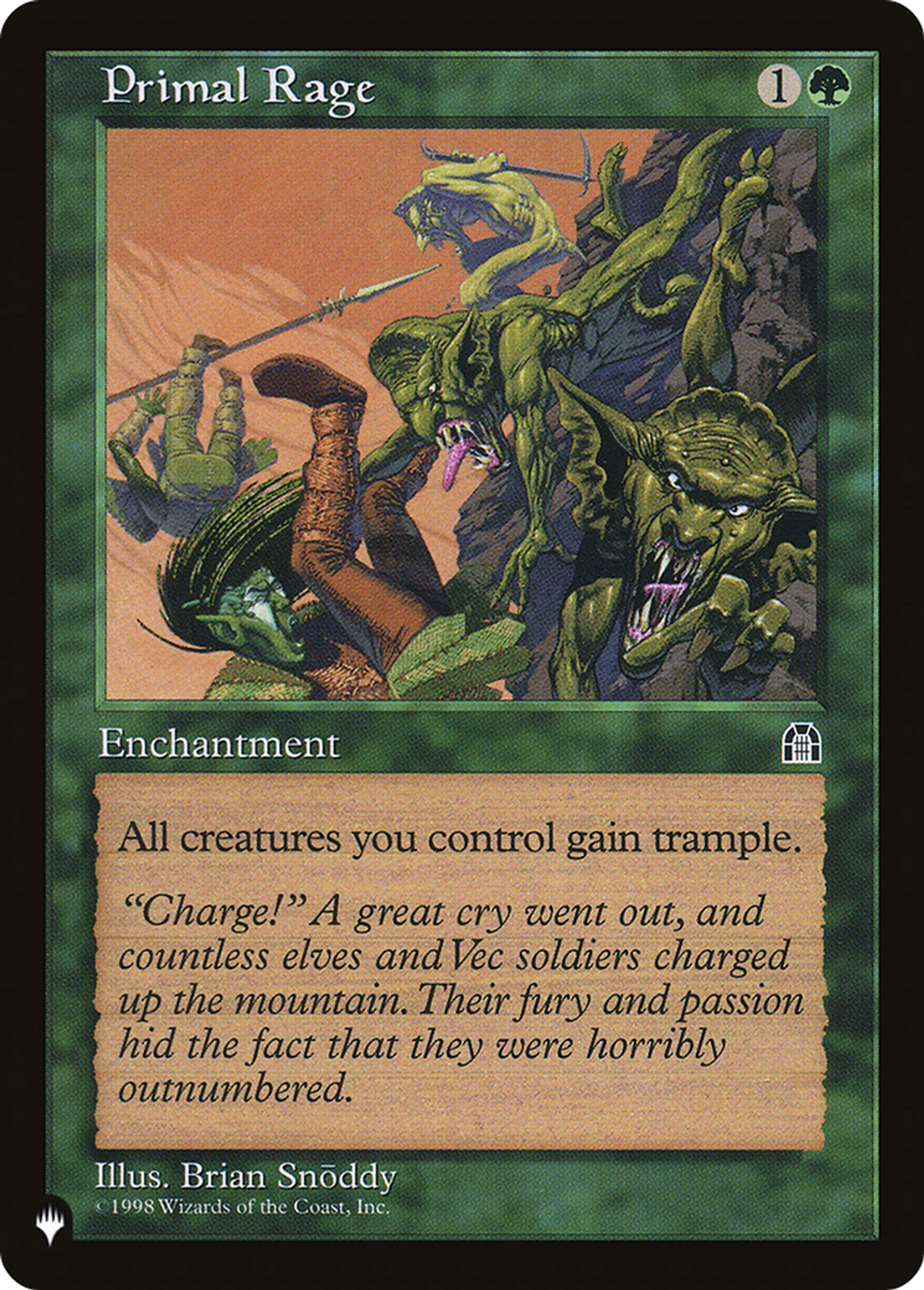 Primal Rage — The List — Magic: The Gathering