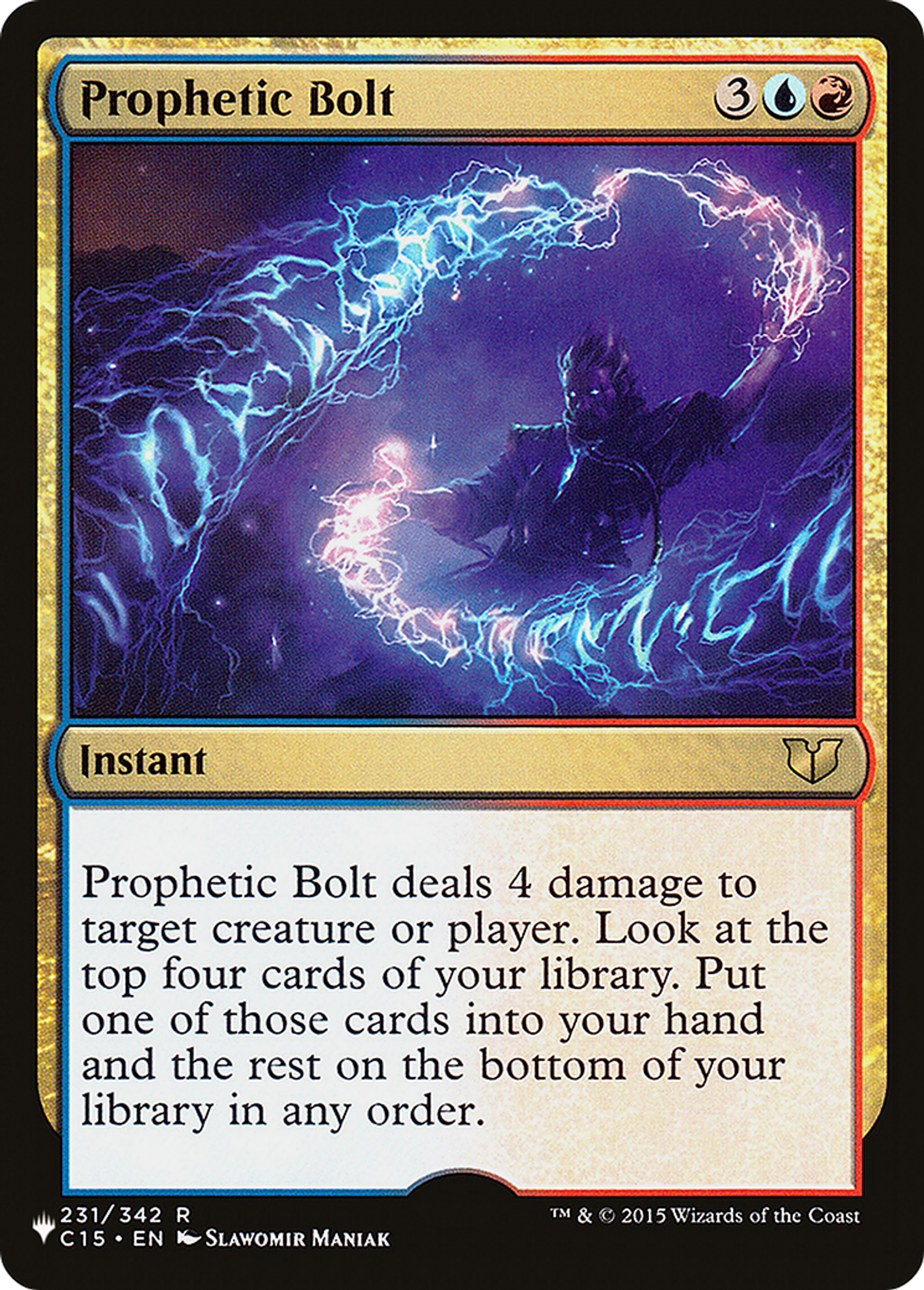 Éclair prophétique — The List — Magic: The Gathering